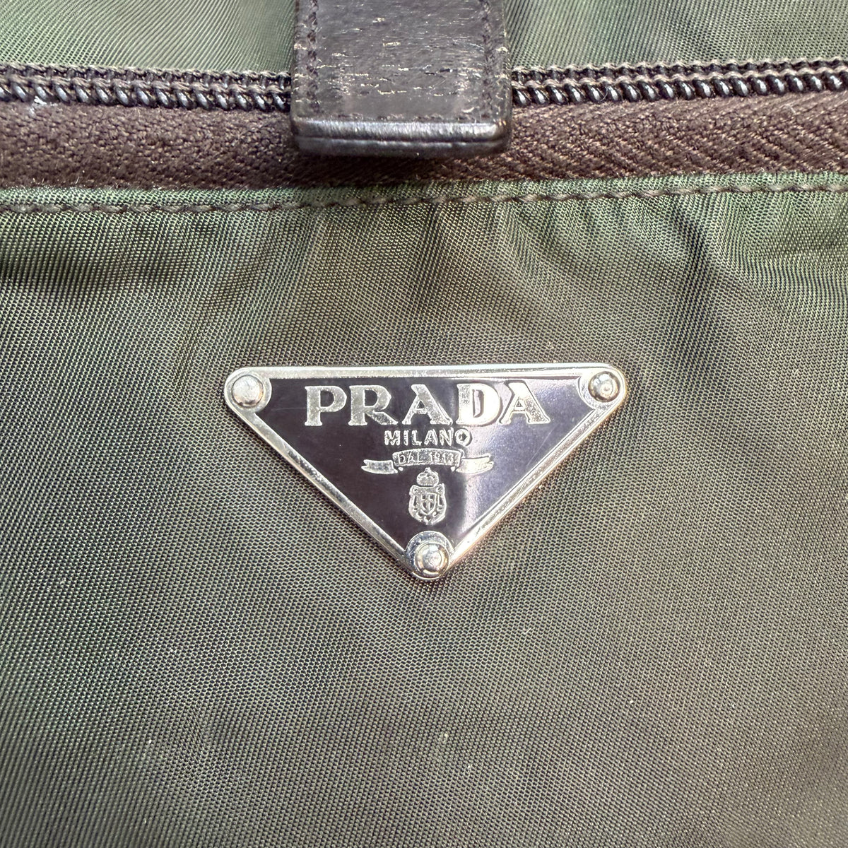 Prada Tessuto Nylon Backpack Green