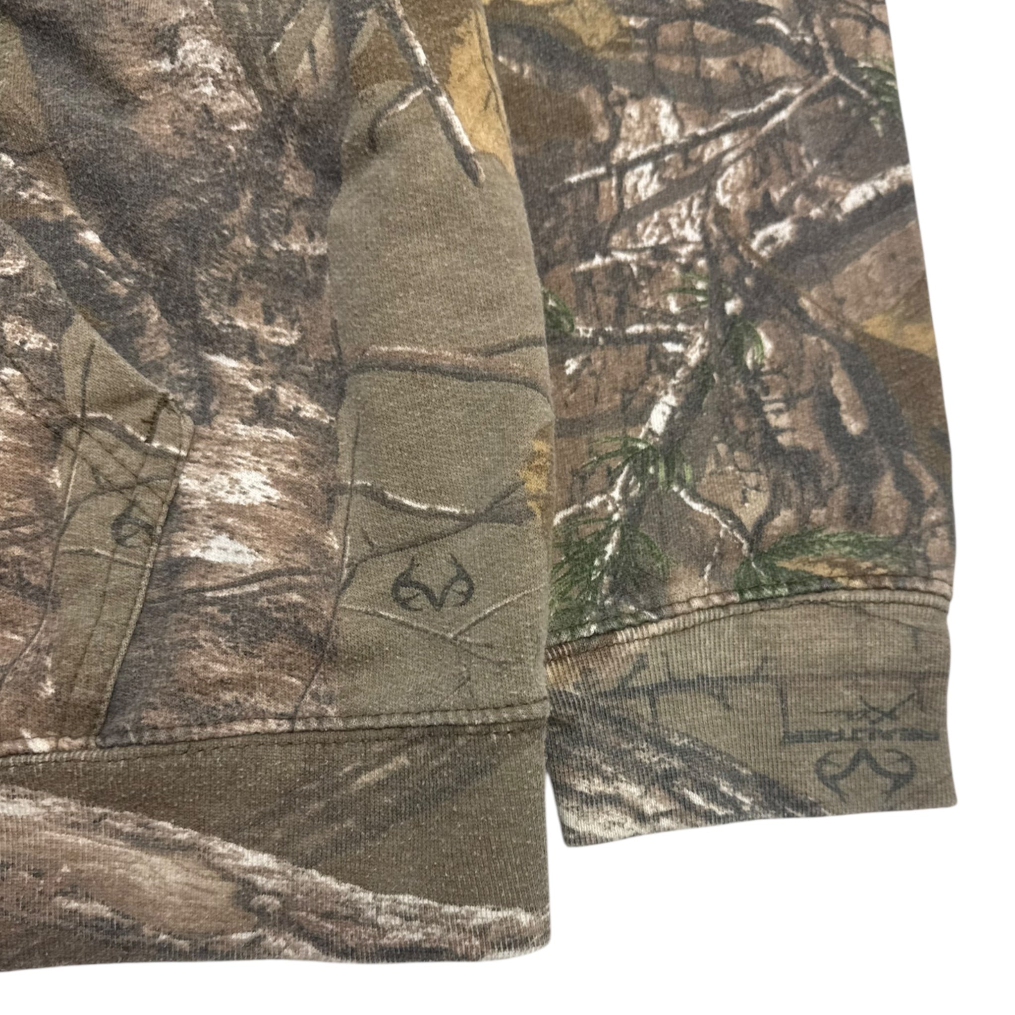 Vintage Realtree Camo Hoodie Brown Hood