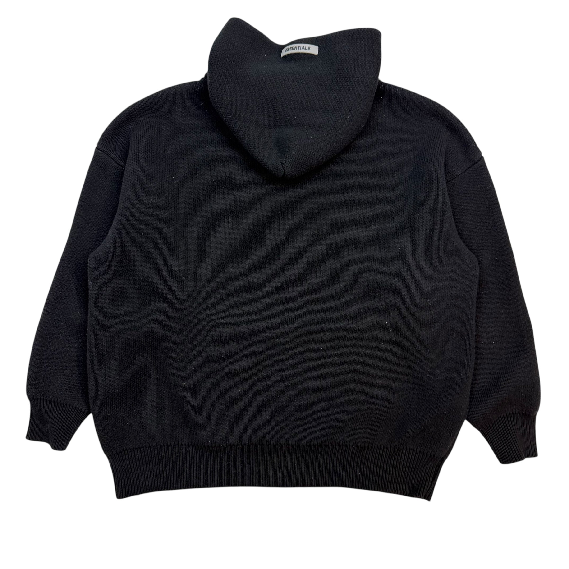Fear Of God Essentials Knit Hoodie Black