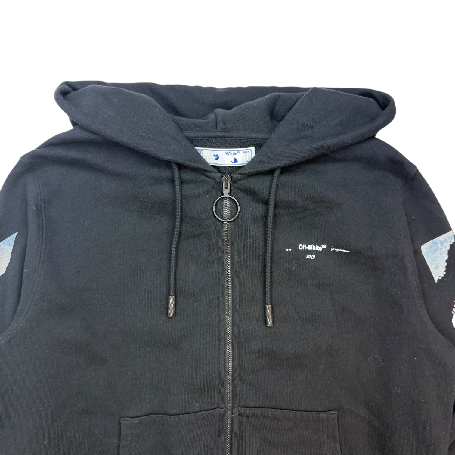 Off-White Edouard Manet Zip Up Sweater Black