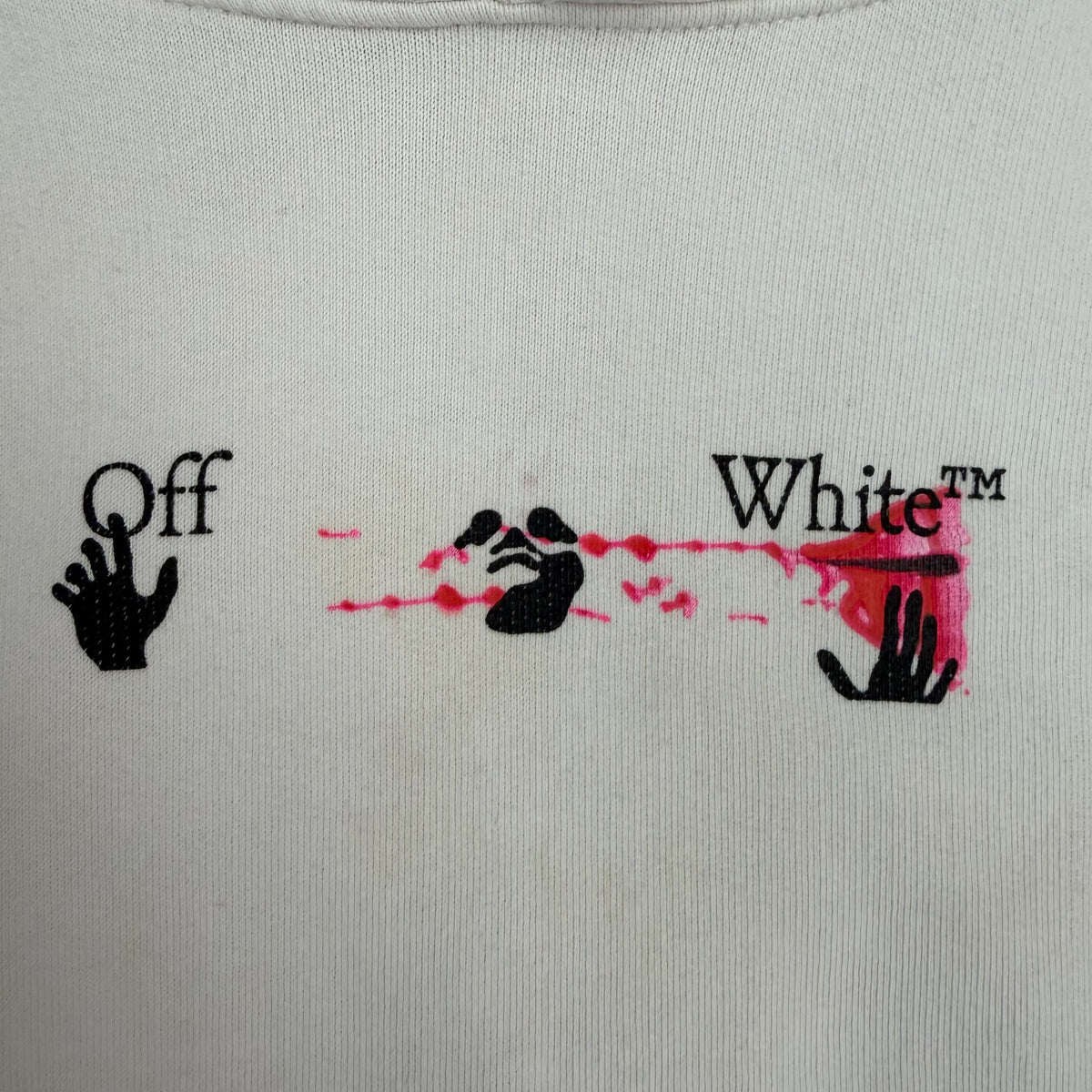 Off-White Acrylic Arrow Over Hoodie White