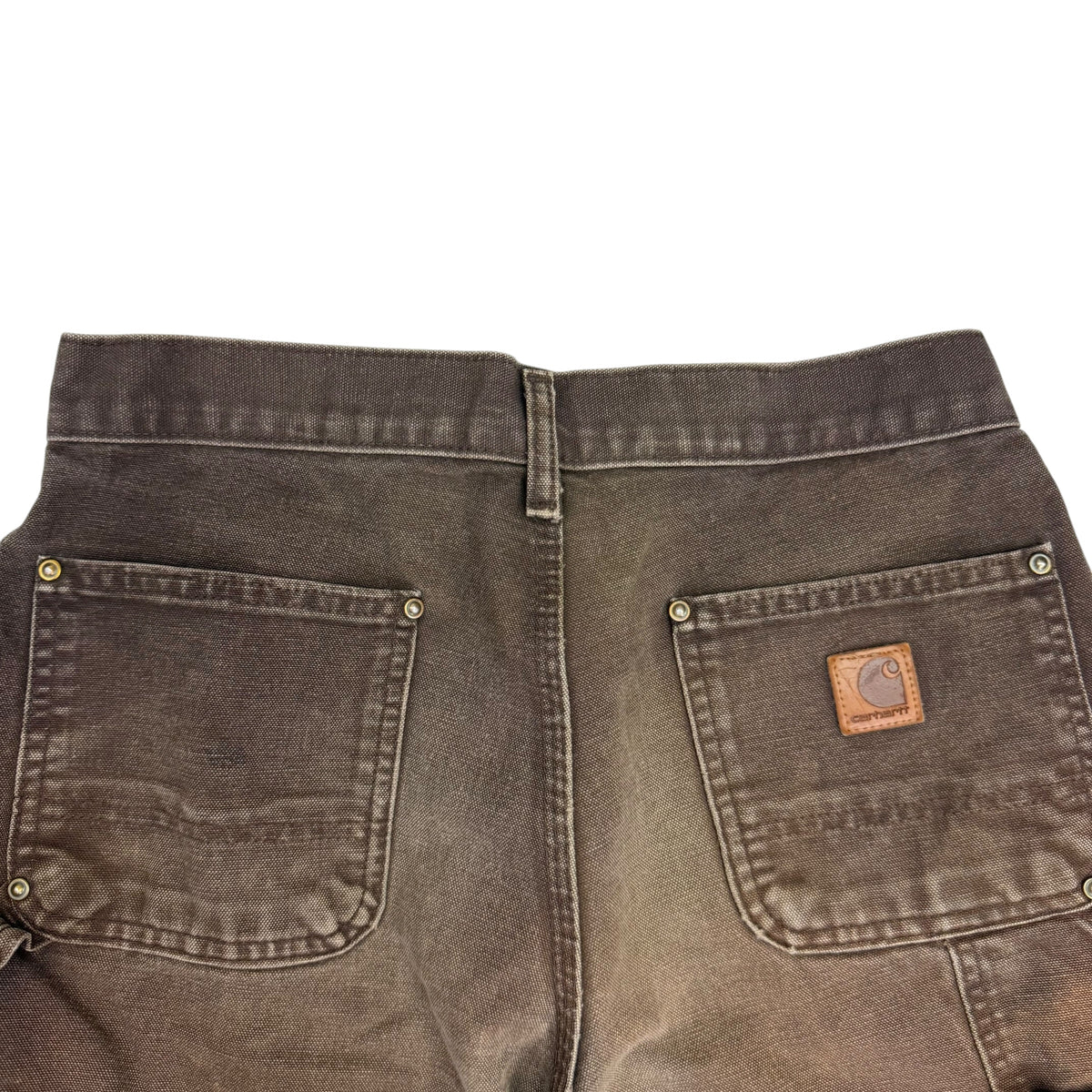 Vintage Carhartt Double Knee Distressed Pants Faded Brown