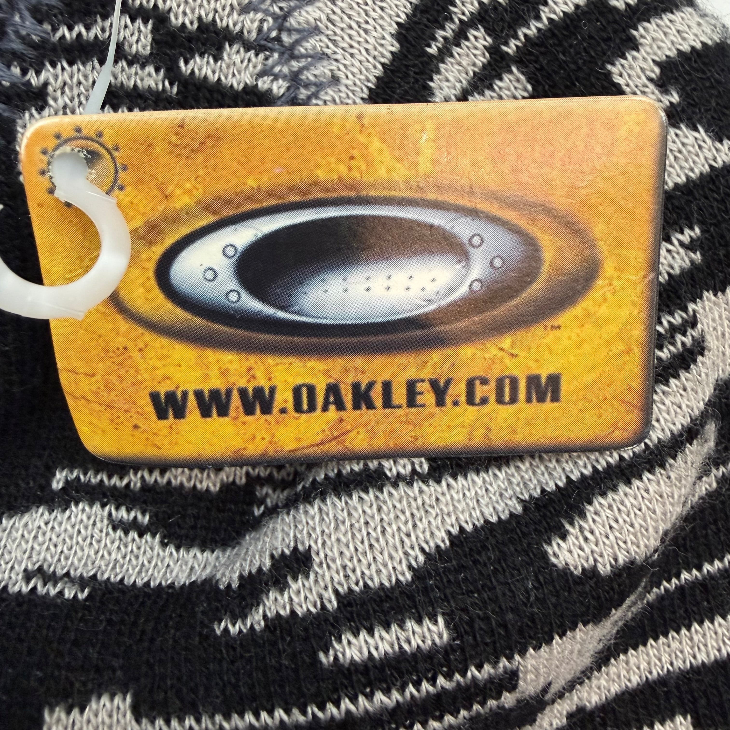 Vintage Oakley Camo Beanie White/Black