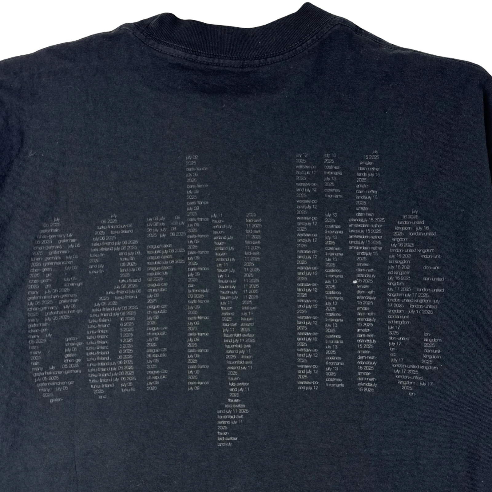 Nettspend Early Life Crisis Tonal T-Shirt Black