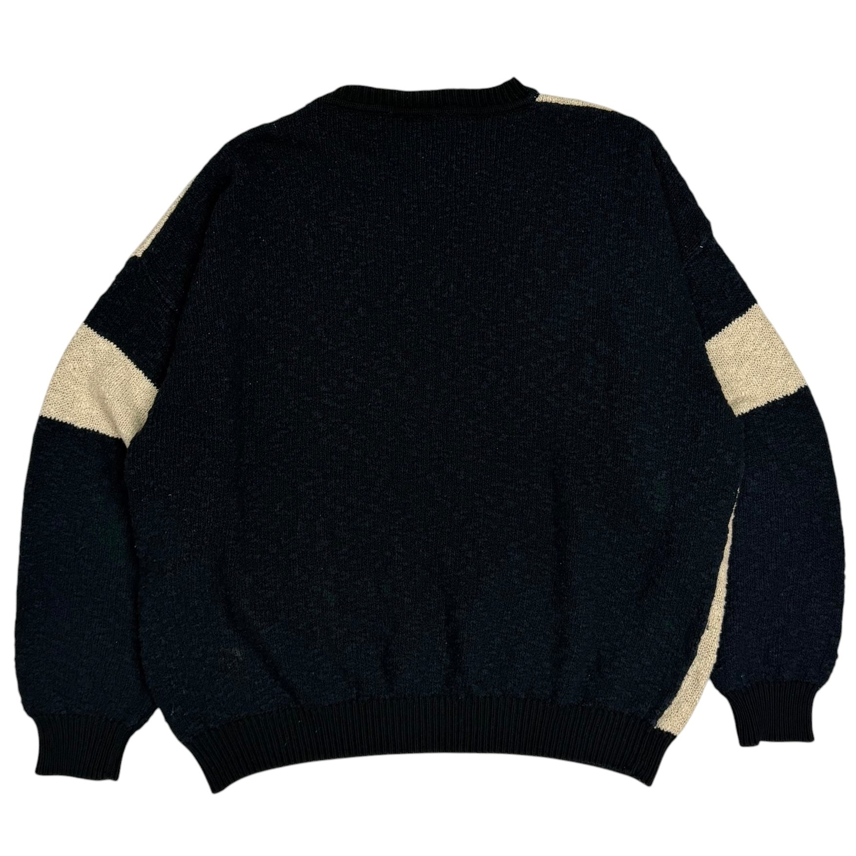 Vintage Nani Bon Playing Cards Knit Sweater Cream/Black