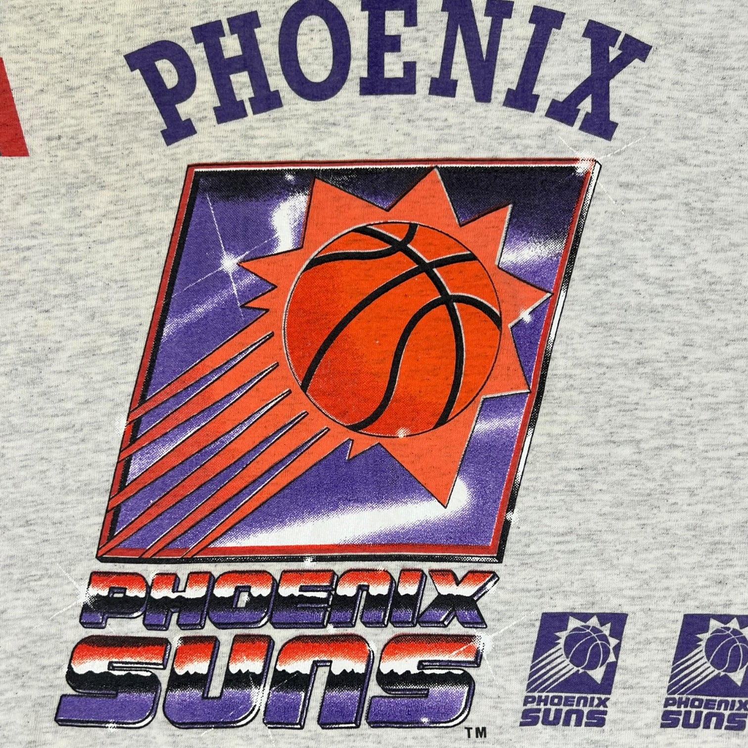 Vintage 90s Phoenix Suns T-Shirt Grey