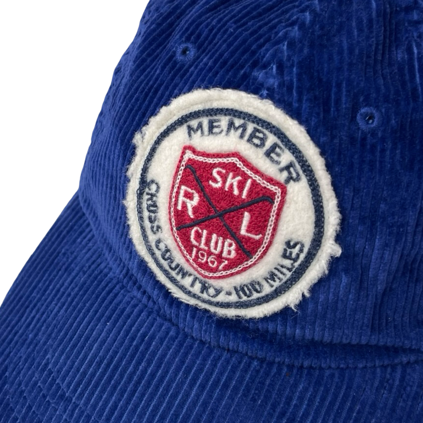Vintage Polo Ralph Lauren Cross Country Corduroy Hat Blue