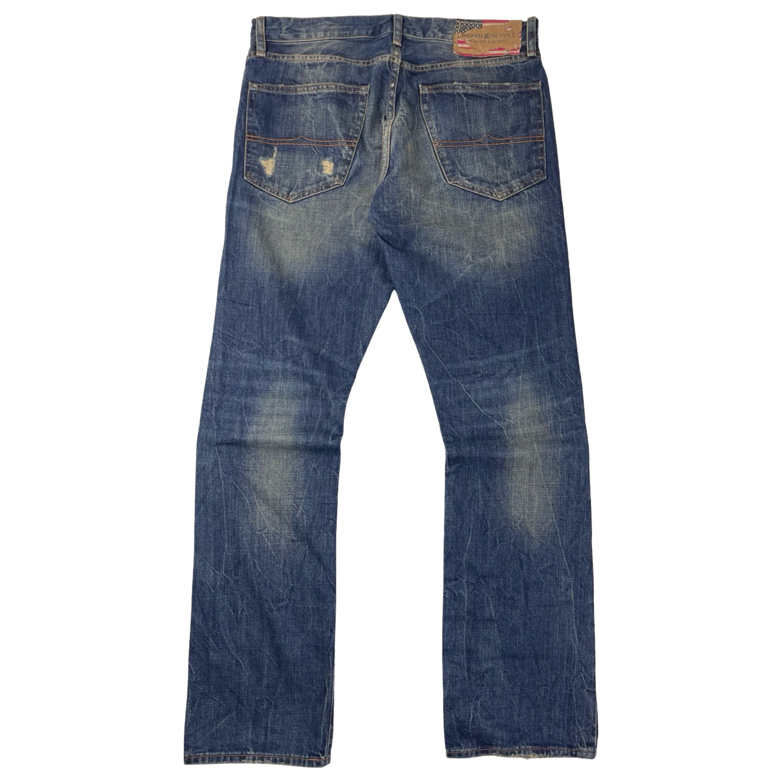 Vintage Denim & Supply Ralph Lauren Flared Jean Pant Dark Wash