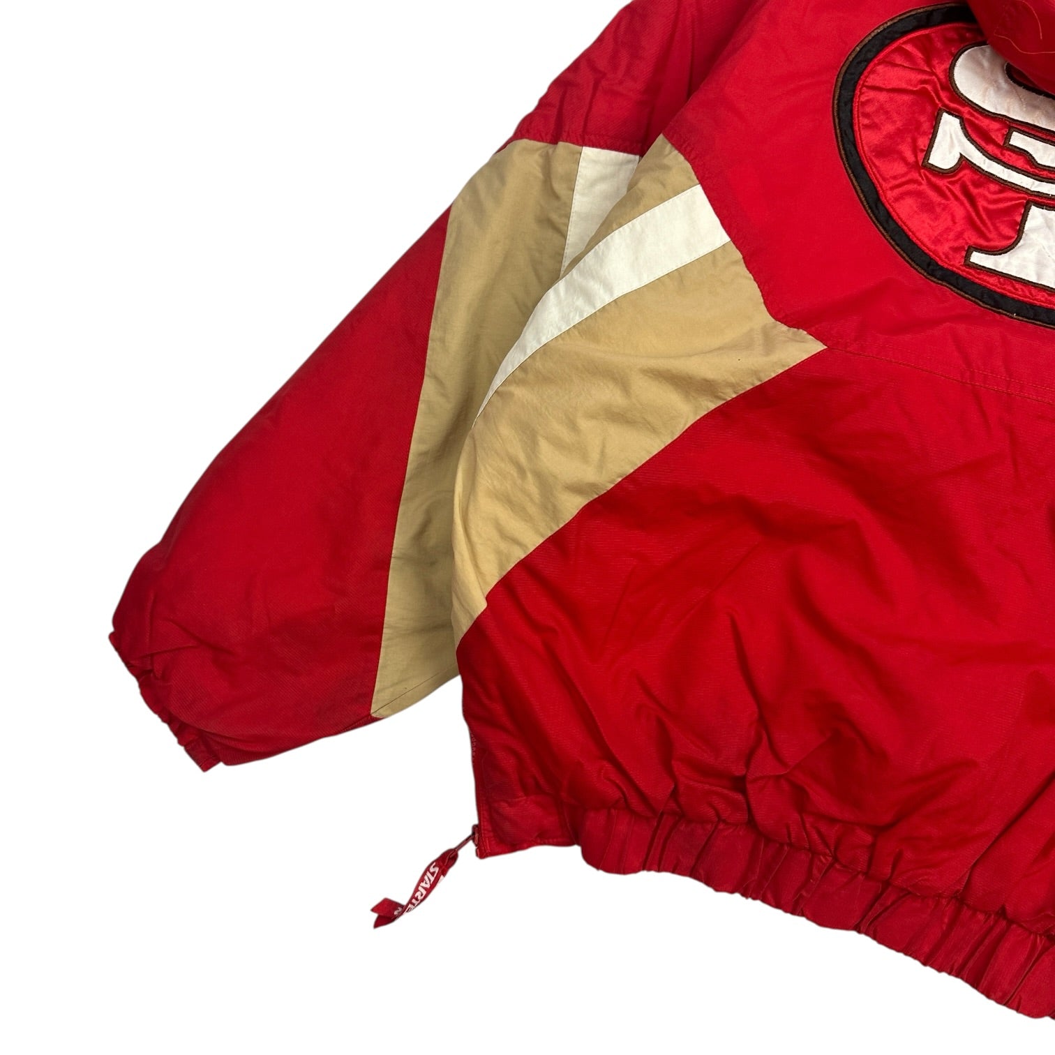 Vintage Starter San Francisco 49ers Pull Over Jacket Red