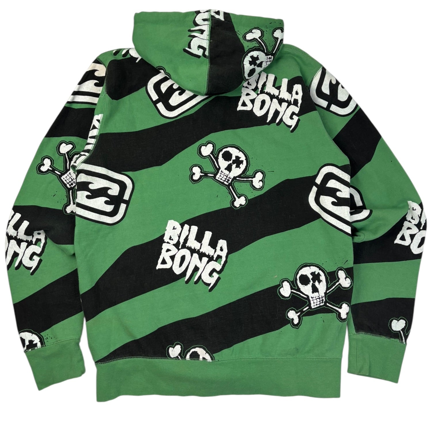 Vintage Y2K Billabong Skulls Zip Up Hoodie