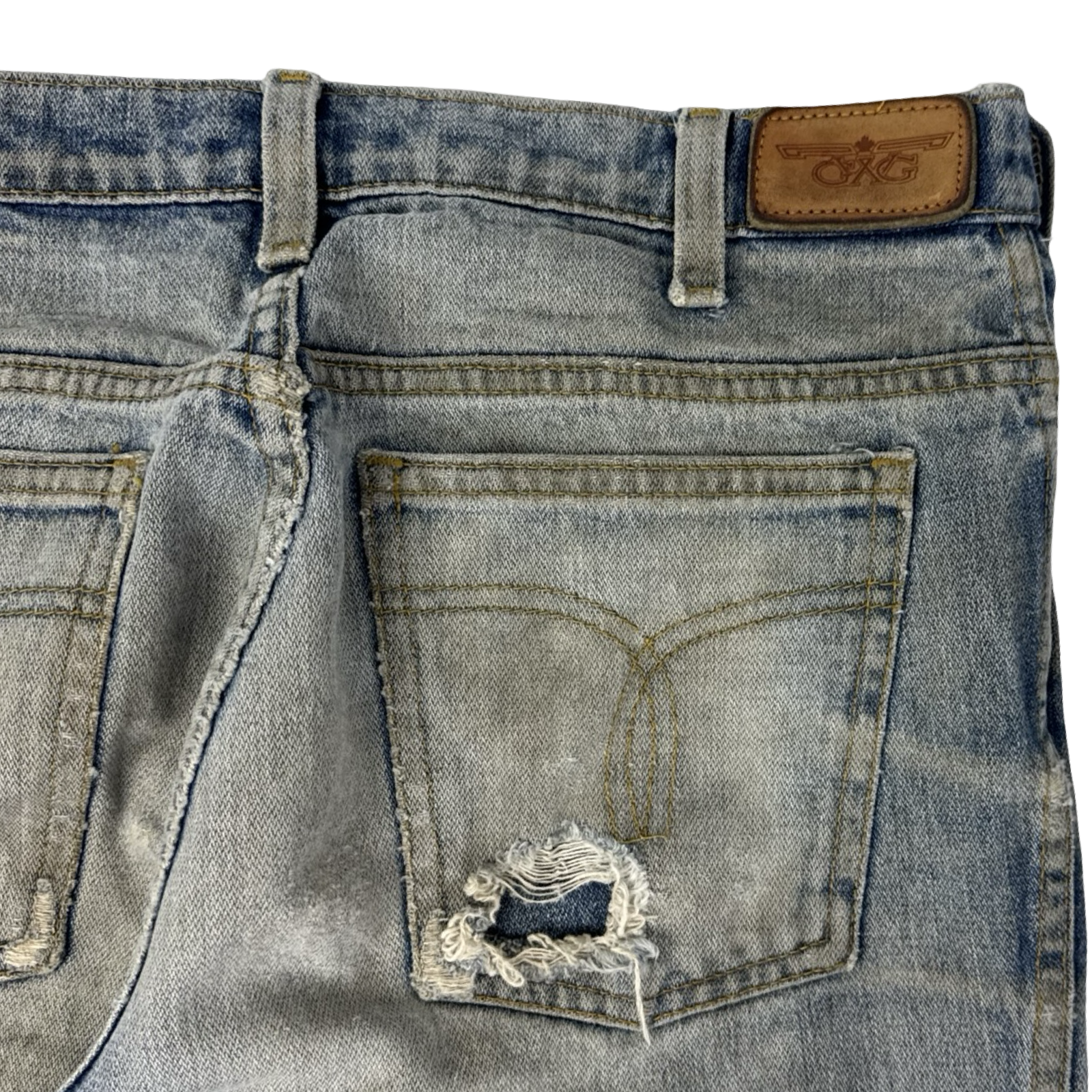 Vintage GWG Distressed Bootcut Denim Bottoms