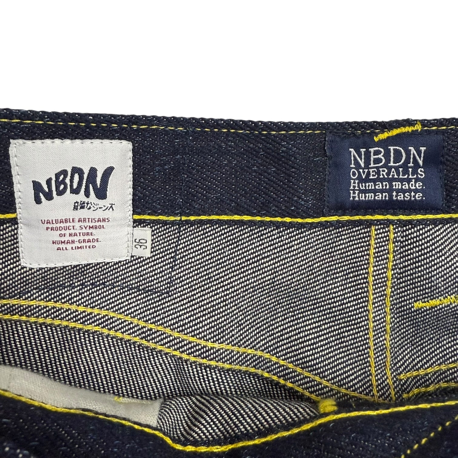 NBDN Golden Leviathan 25.6 OZ Heavy Selvedge Denim Pants Dark Wash