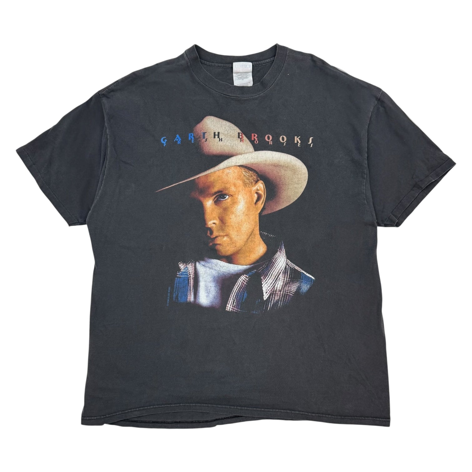 Vintage Garth Brooks Free Horses Tour Tee Black
