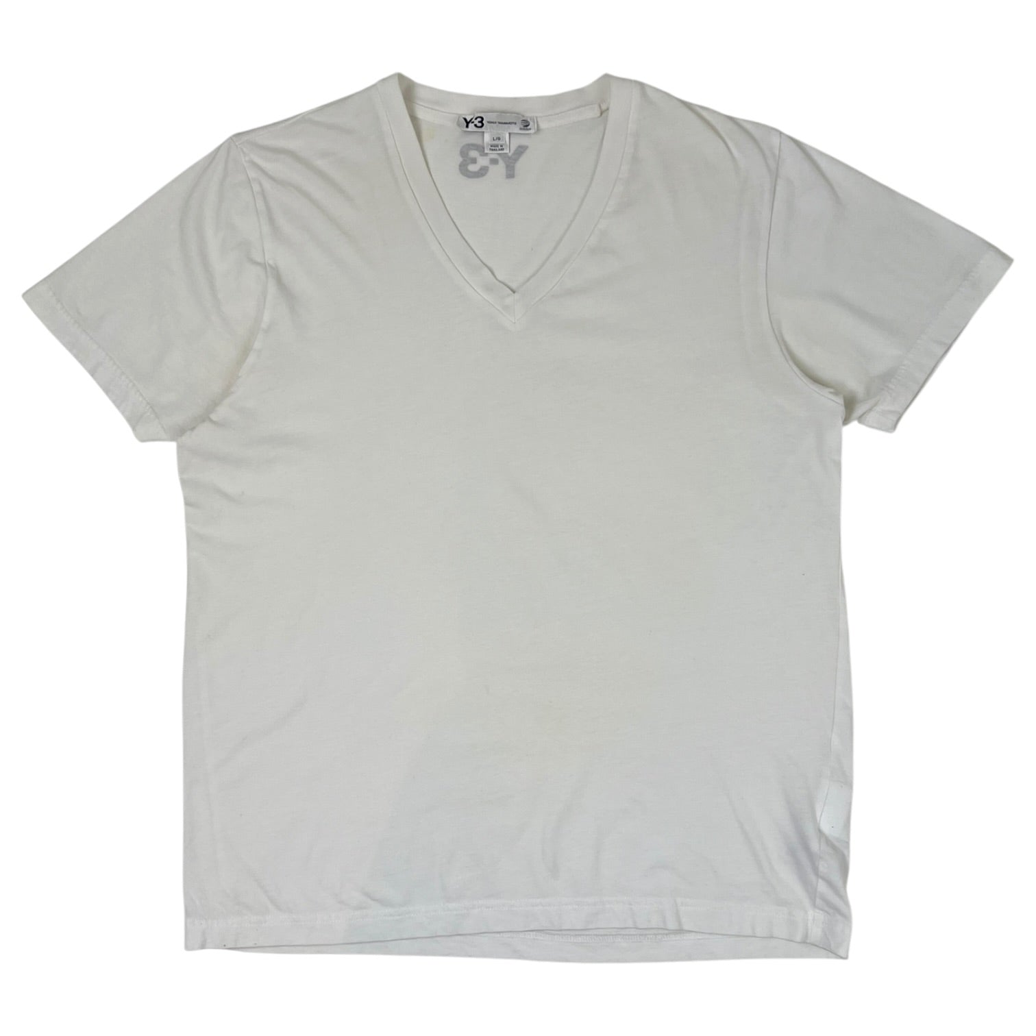 Y-3 V- Neck T-Shirt White