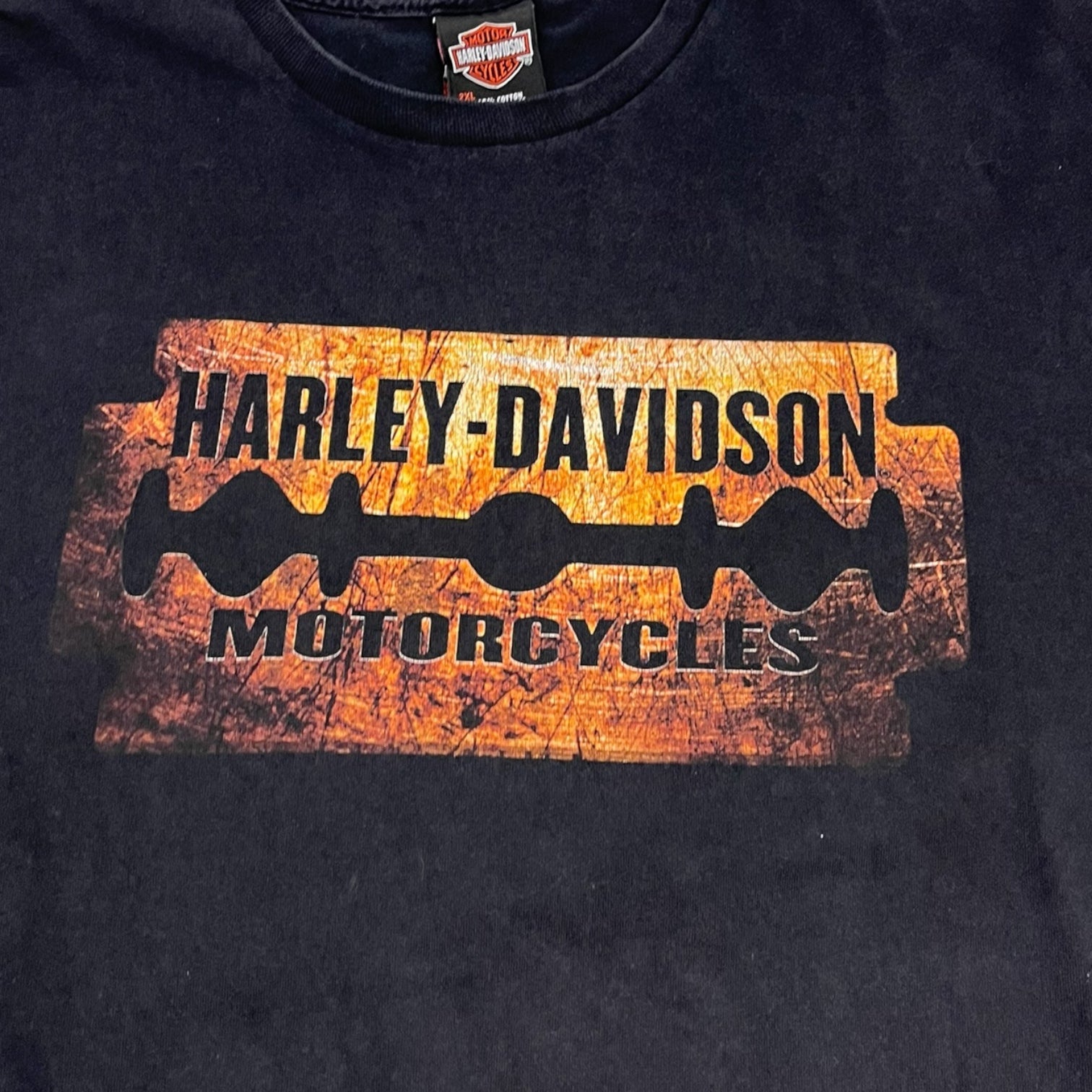 Harley Davidson Razor Blade Shirt Faded Black