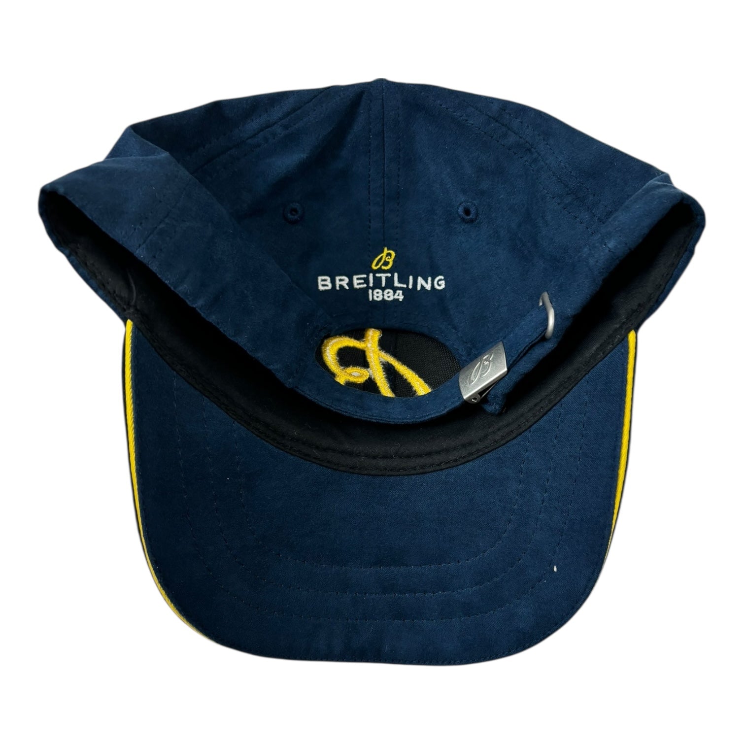 Vintage Breitling Logo StrapBack Hat Navy