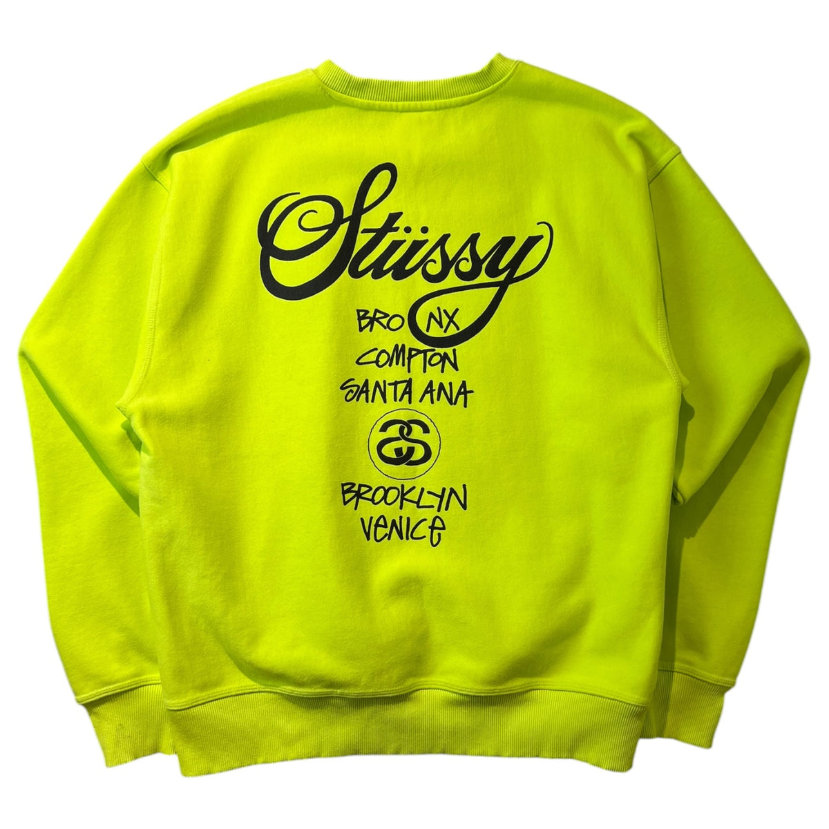 Stussy World Tour Crew Sweatshirt ‘Keylime’