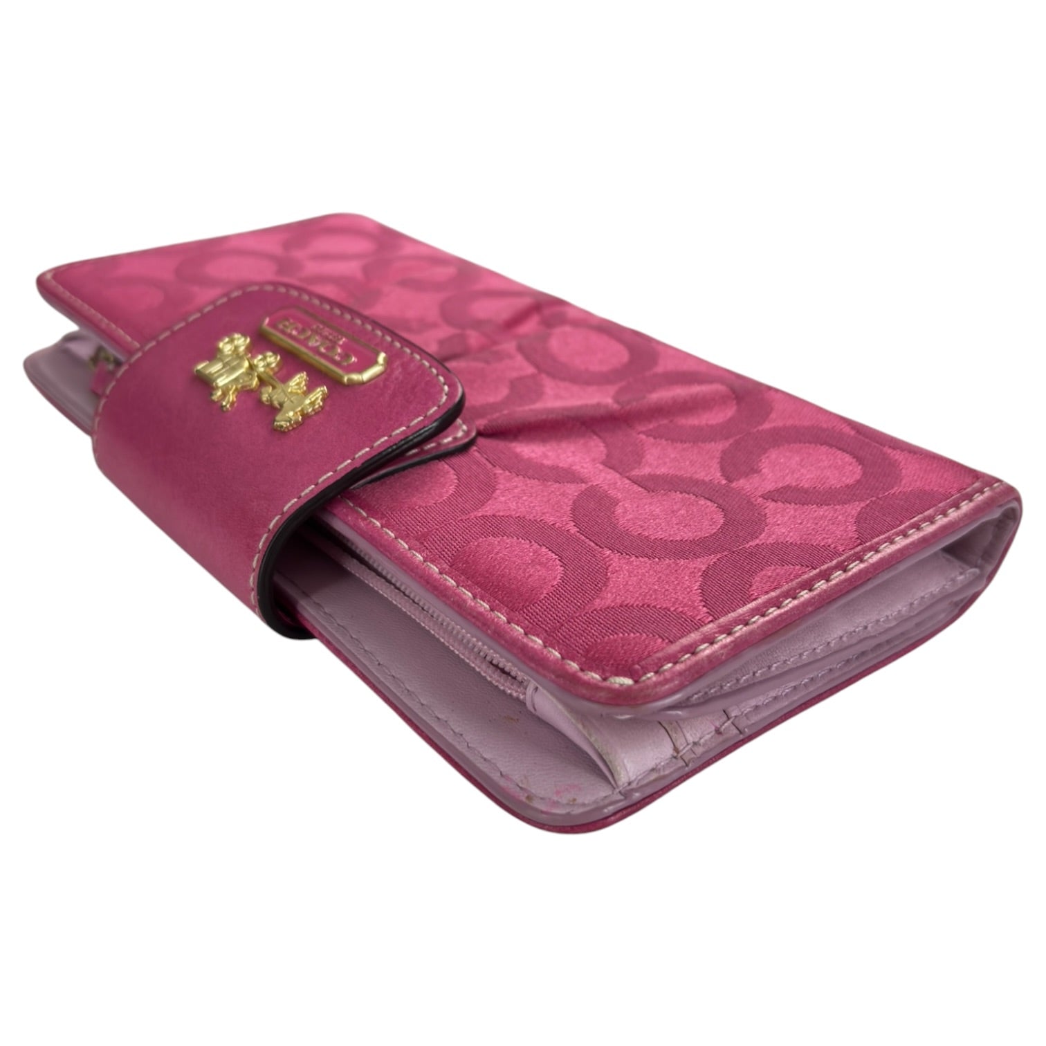 (W) Coach Madison Op Slim Envelope Wallet Melon