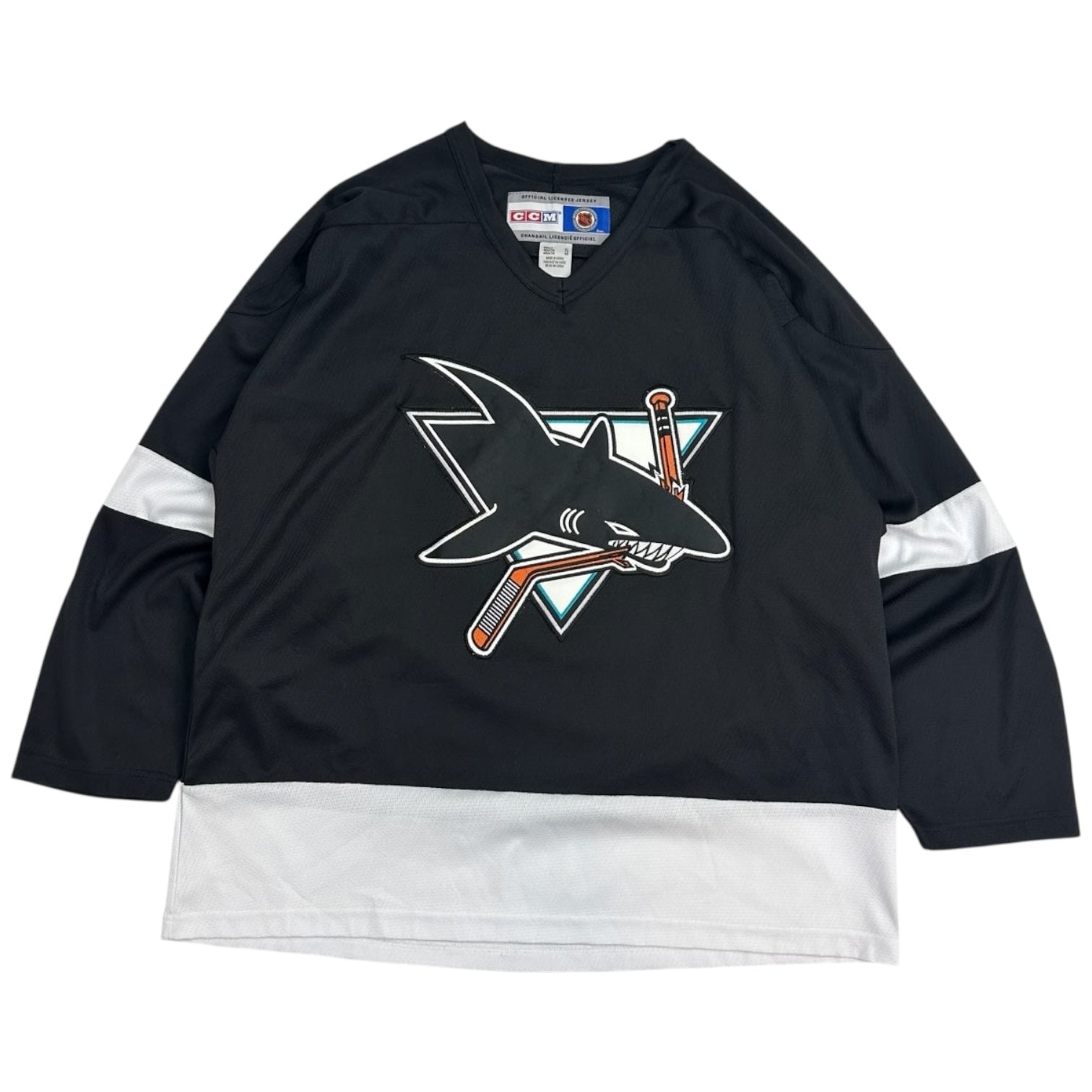 Vintage San Jose Sharks Hockey Jersey Black