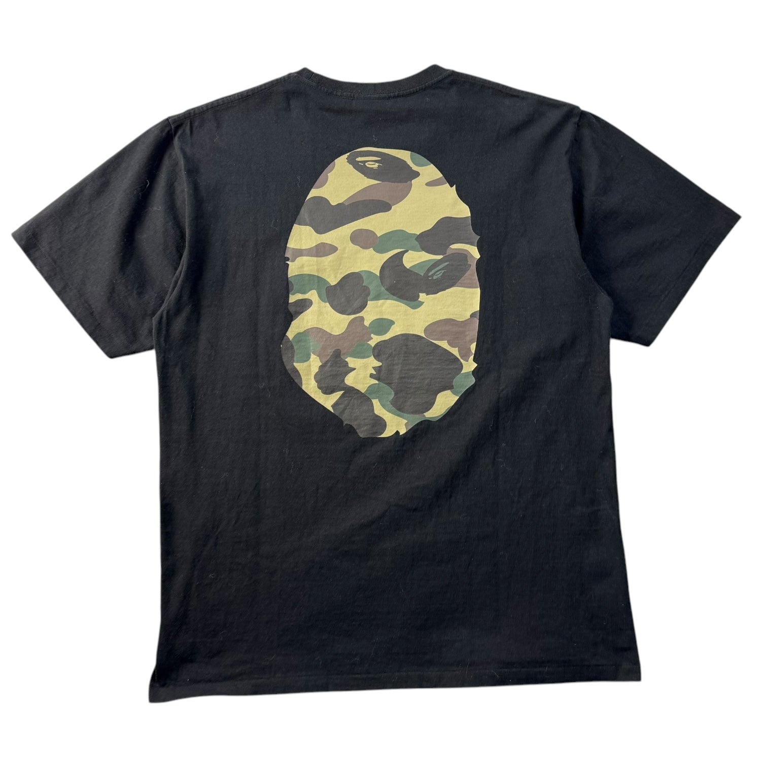 Bape 1st Camo Big Ape Head Tee Black