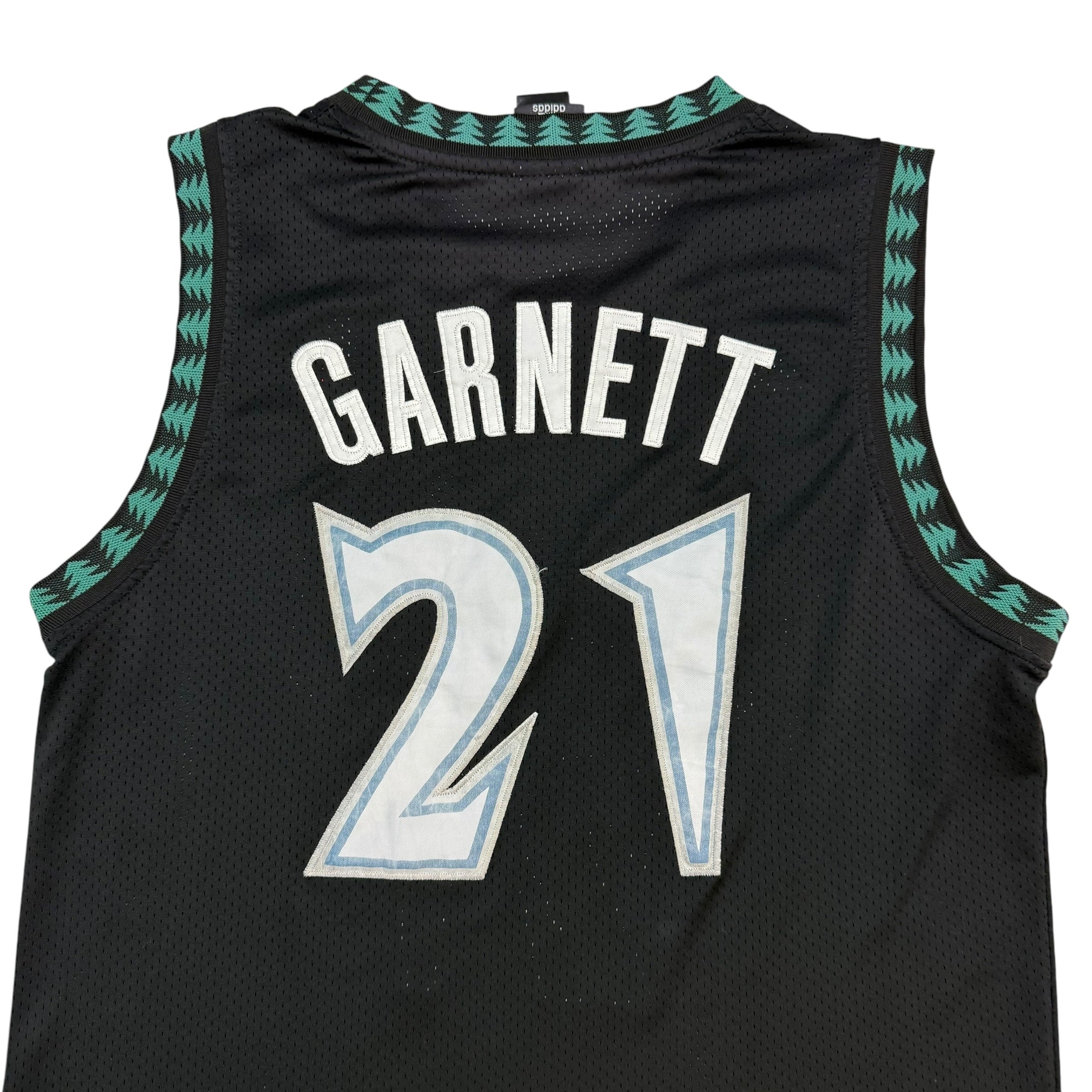 Vintage Adidas Minnesota Timberwolves Kevin Garnett Jersey Black