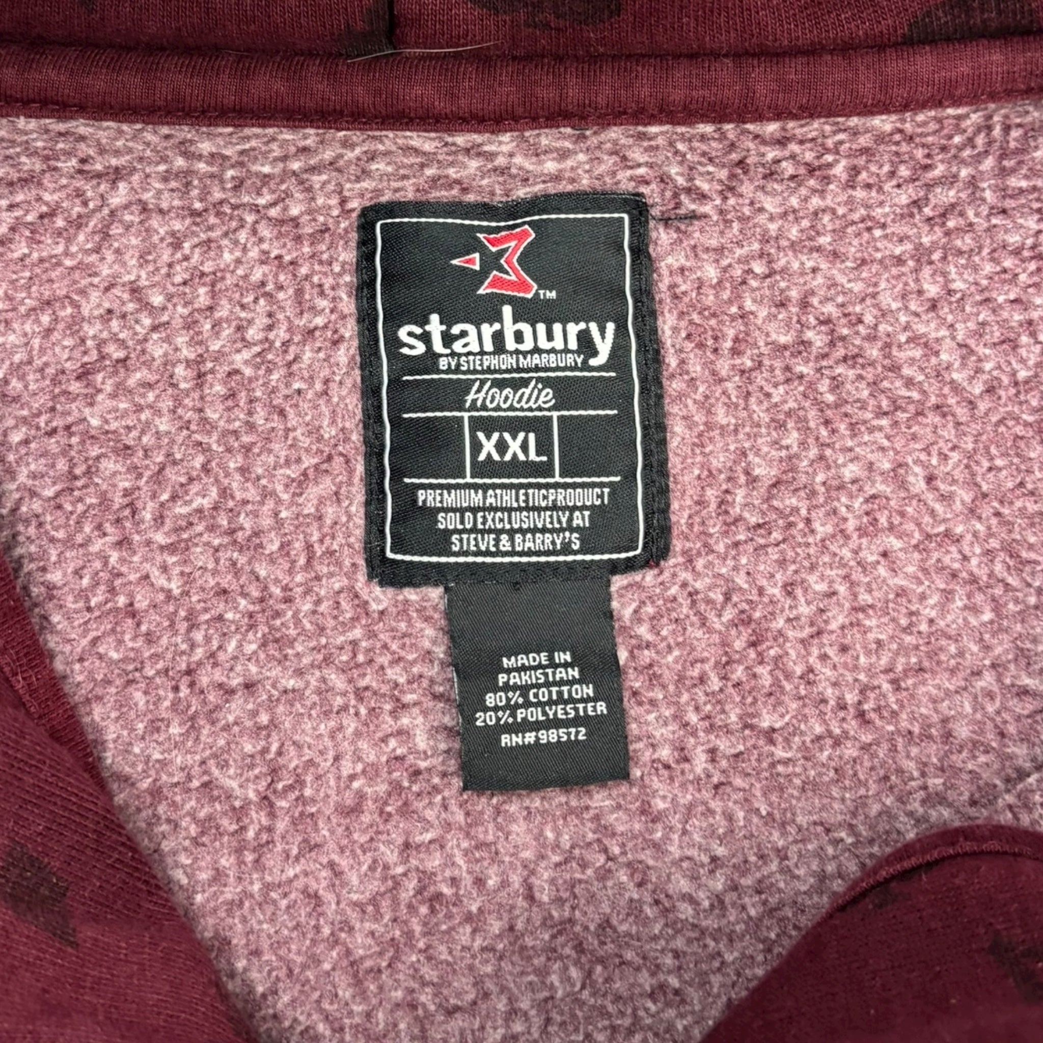 Vintage Starbury Activewear Full-Zip Hoodie