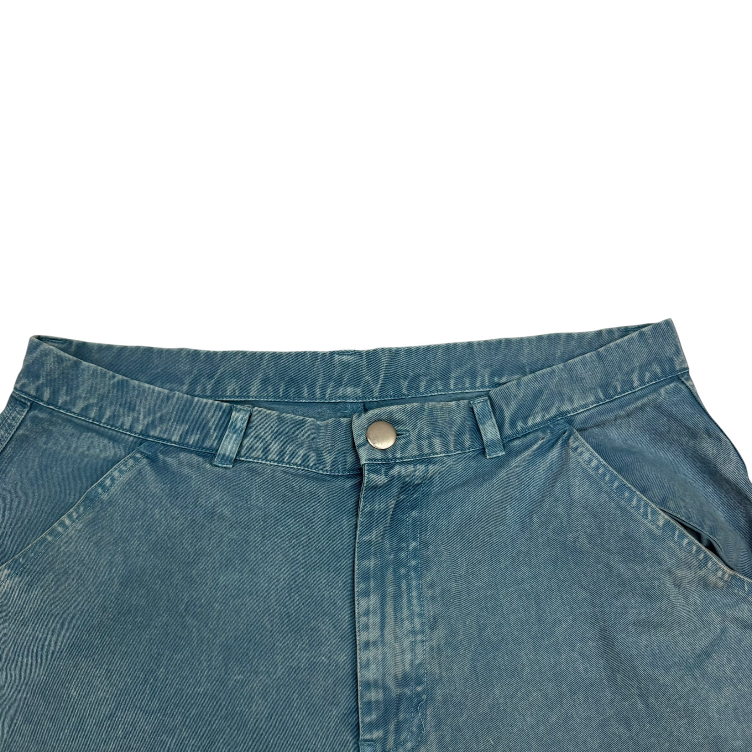 Awake NY Washed Cotton Work Pants Slate Blue