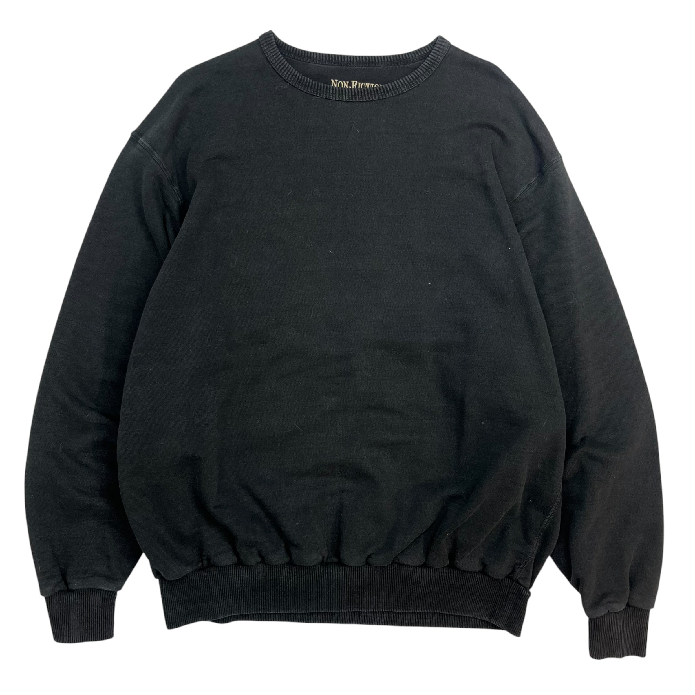 Vintage Non Fiction Blank Crewneck Black