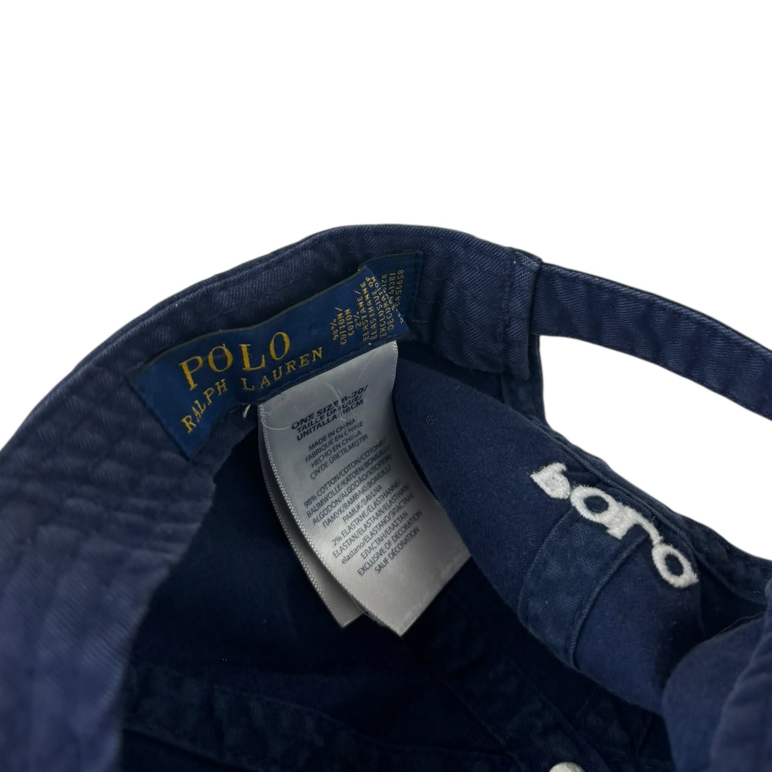 Vintage Polo Ralph Lauren StrapBack Hat Navy