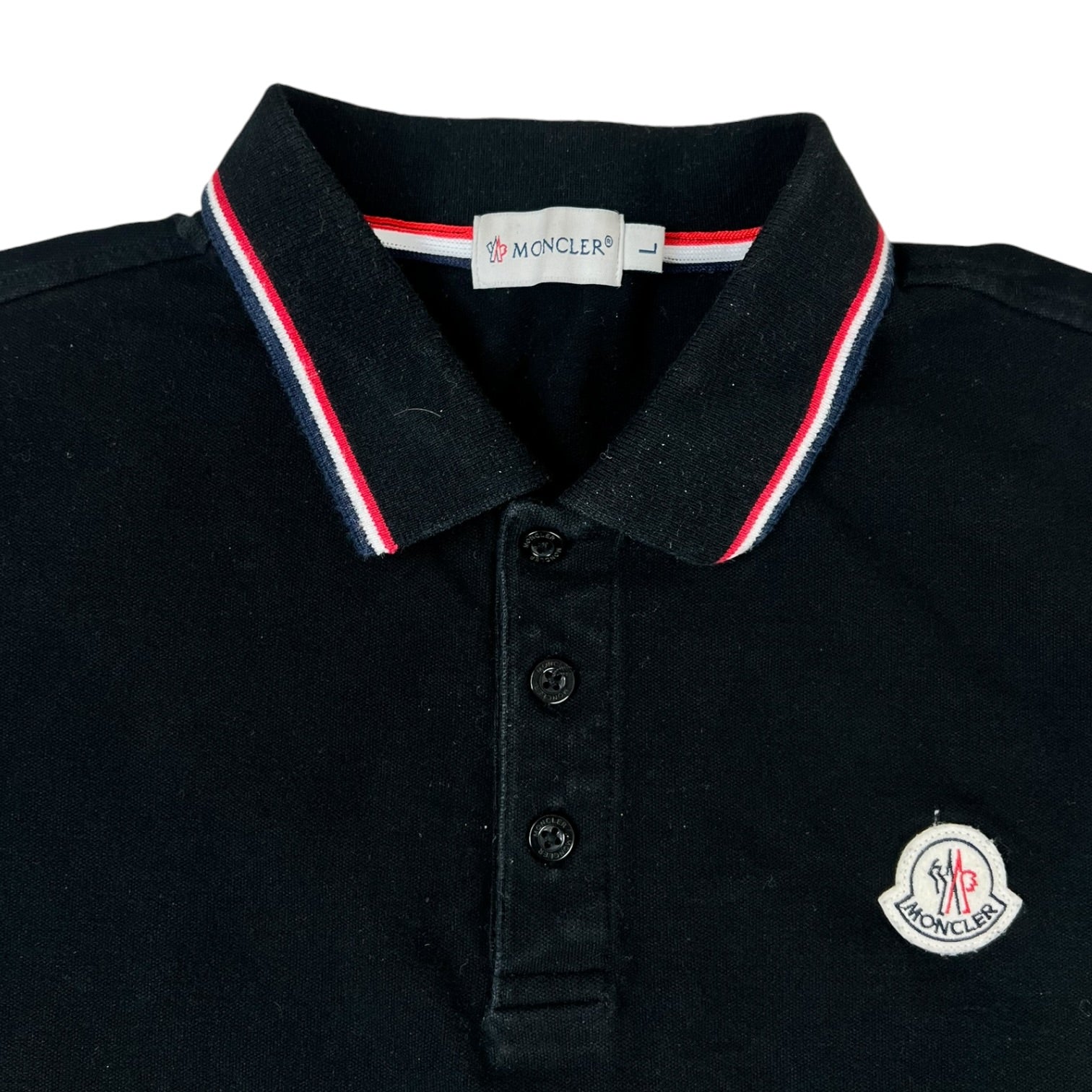 Moncler MAGLIA Polo Shirt Black