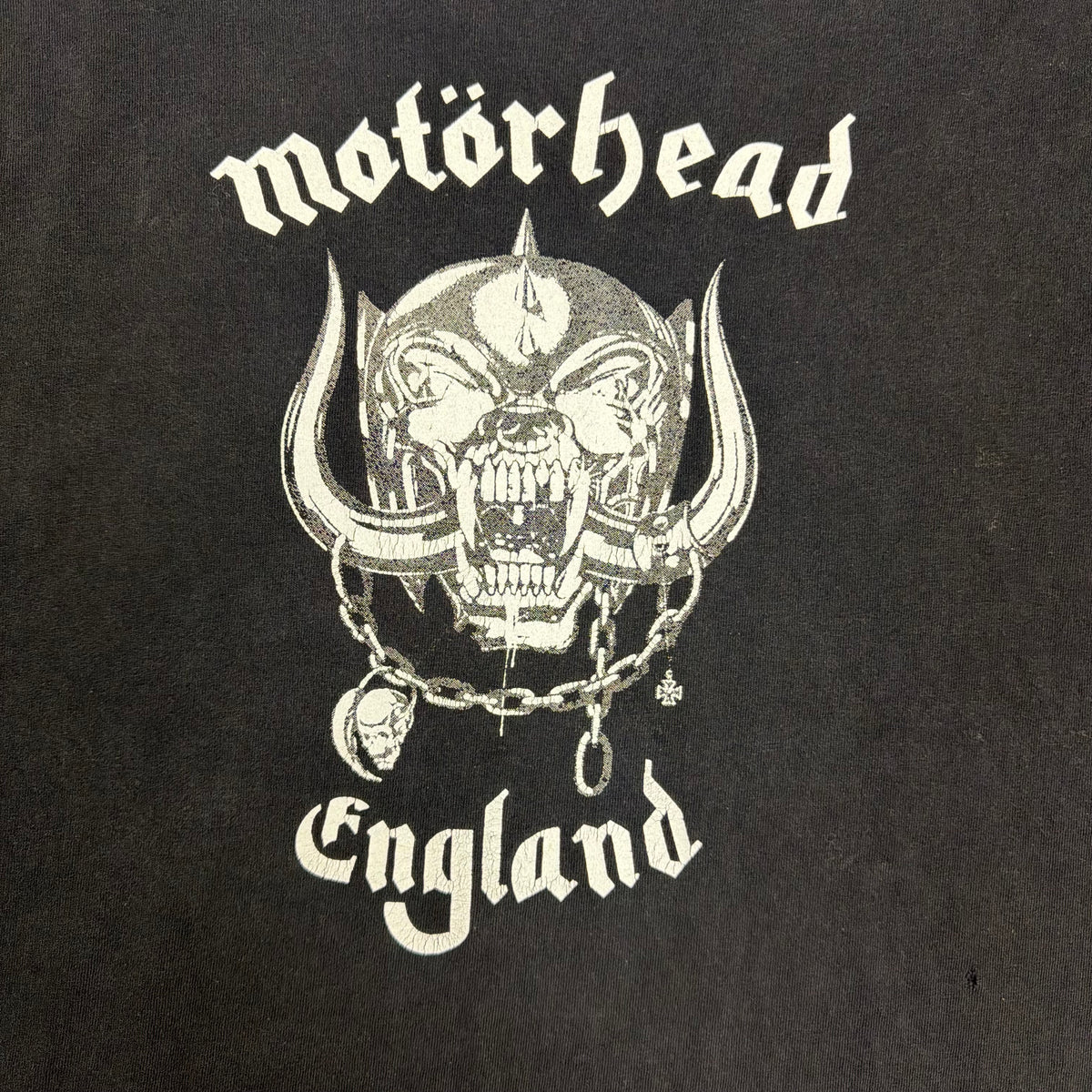 Vintage Motörhead England Snaggletooth Tee Black