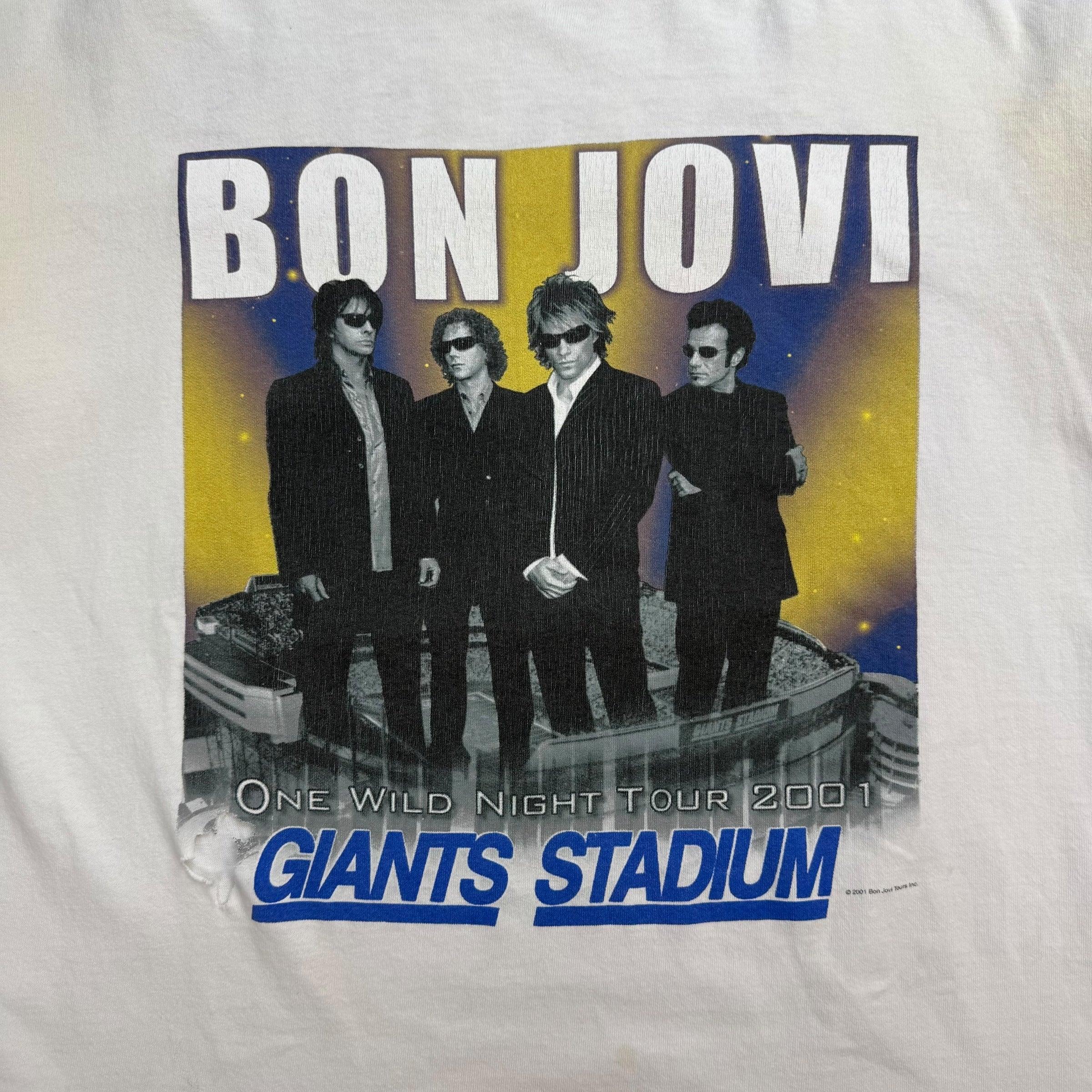 2001 Bon Jovi ‘One Wild Night Tour’ Tee White