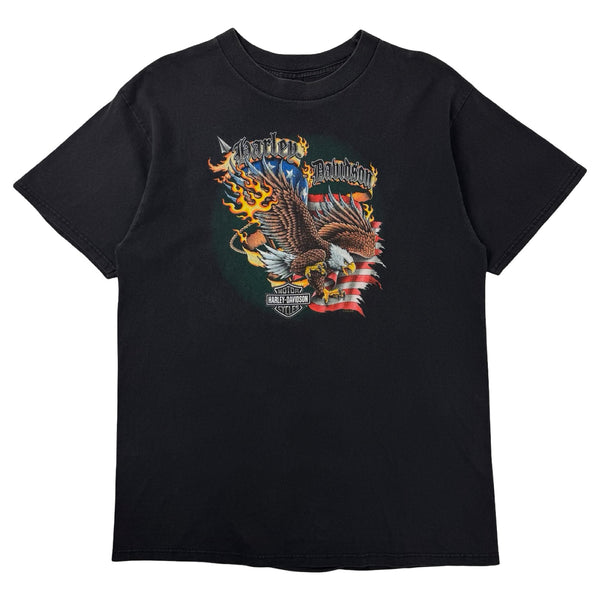1998 Harley Davidson Nevada Bald Eagle T-Shirt Faded Black