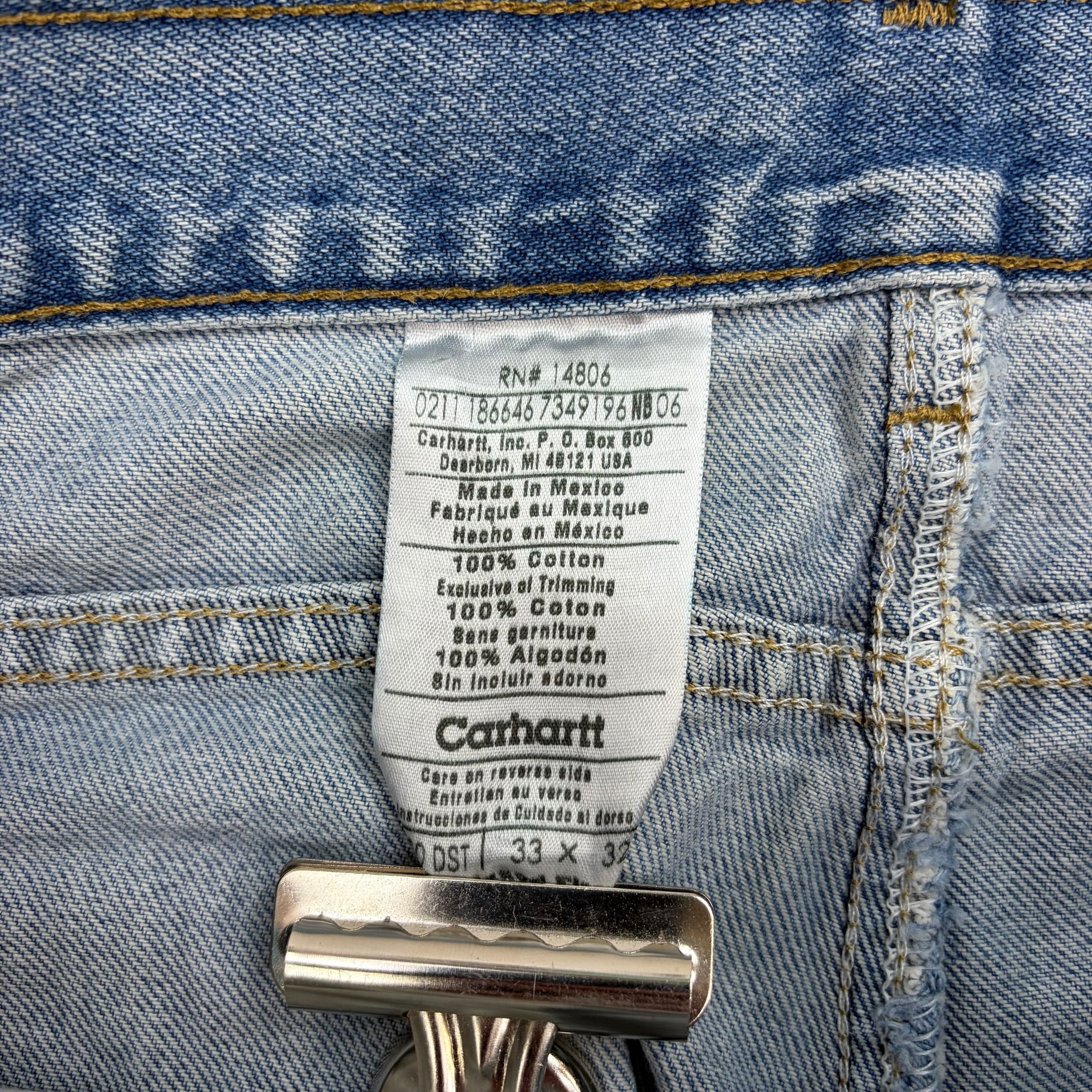 Vintage Carhartt Relaxed Fit Denim Pants Blue
