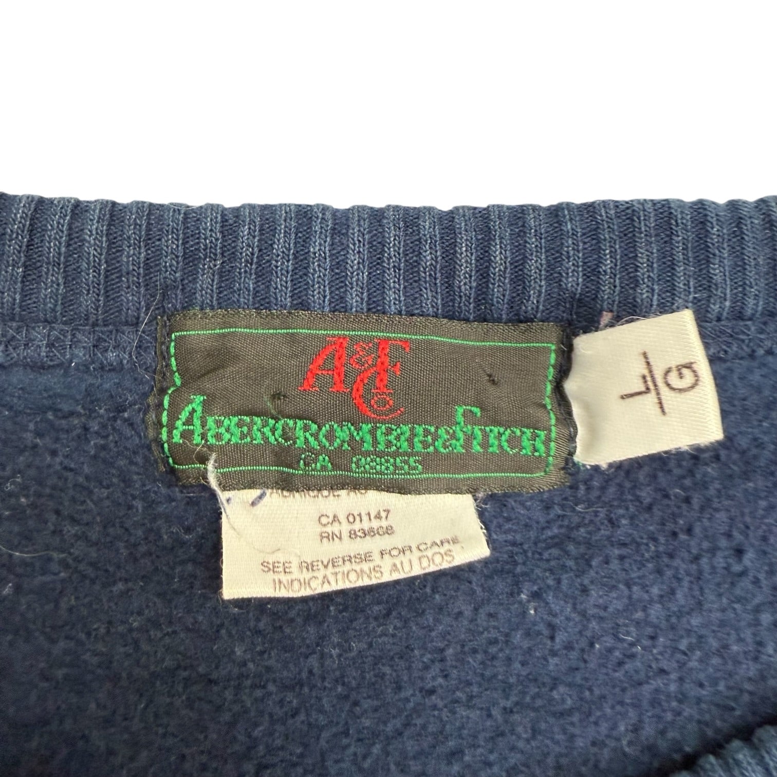 Vintage Abercrombie & Fitch Crewneck Navy Blue