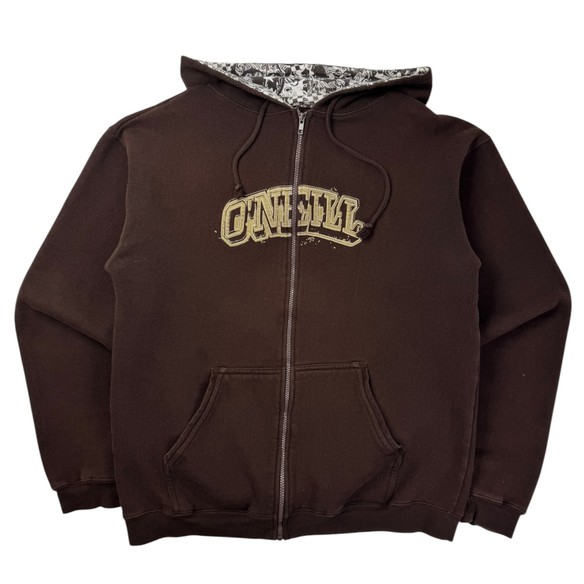Vintage Y2K O’Neill Zip Up Surf Hoodie Brown