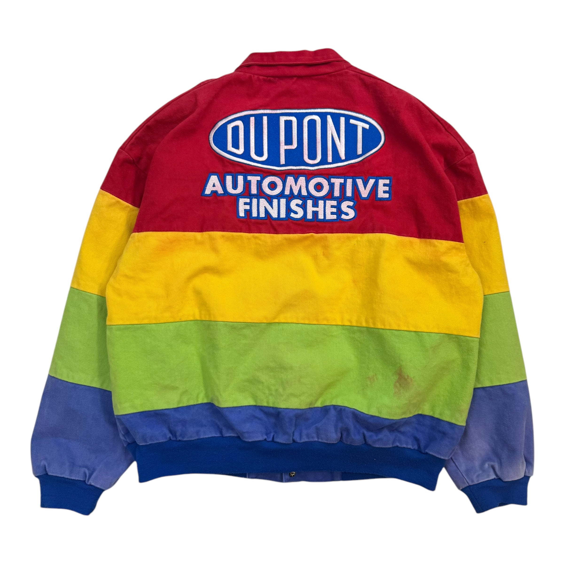 Vintage Chase Authentics Jeff Gordon Nascar Dupont Racing Jacket Multicolor