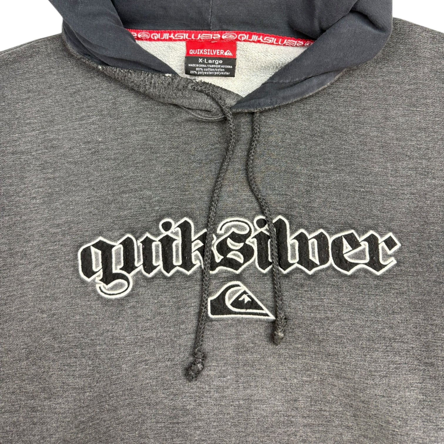 Vintage Quicksilver Hoodie Grey