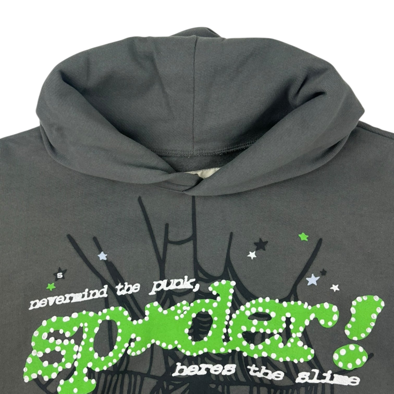Sp5der Punk V2 Hoodie Slate Grey