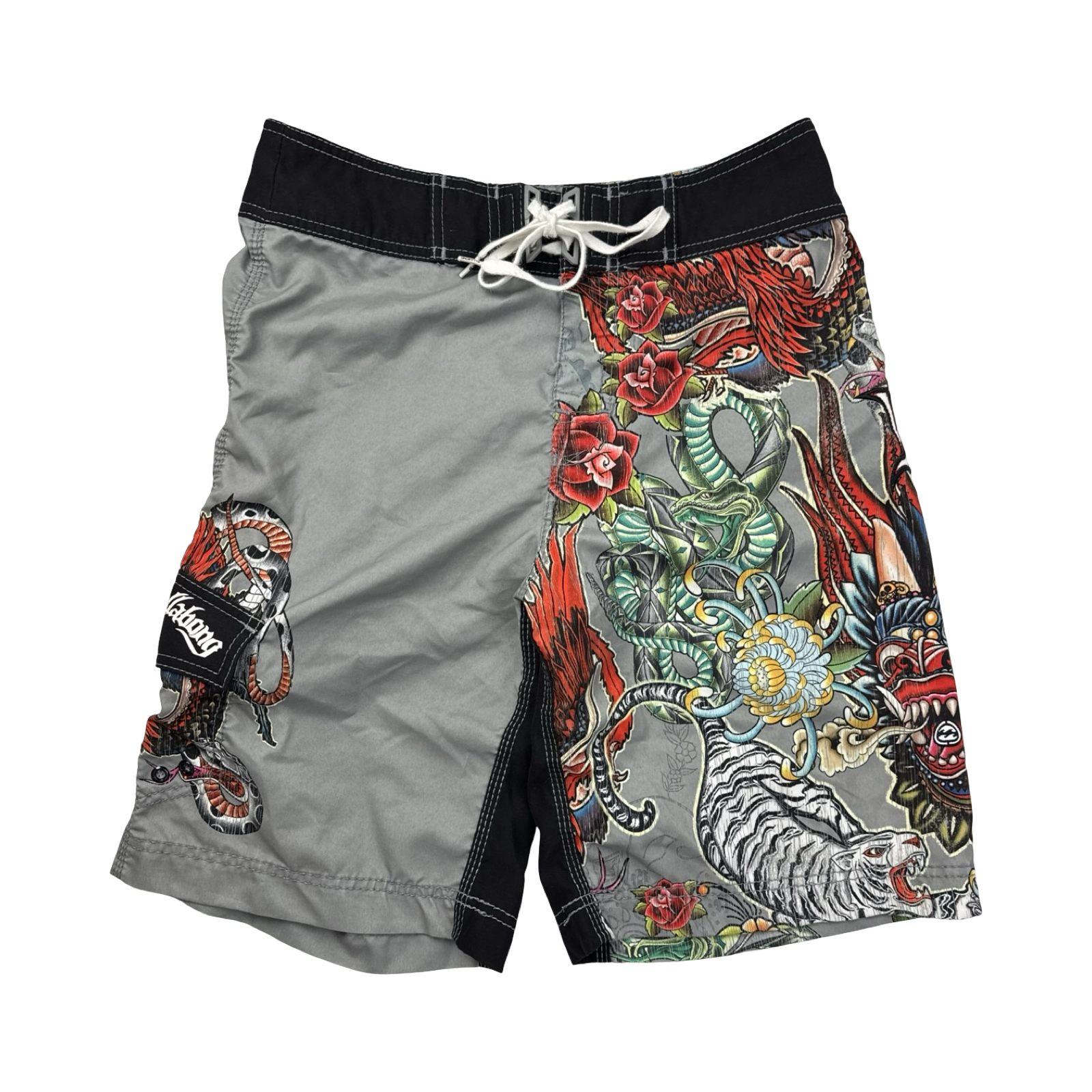 Y2K Billabong Surf Tattoo Board Shorts