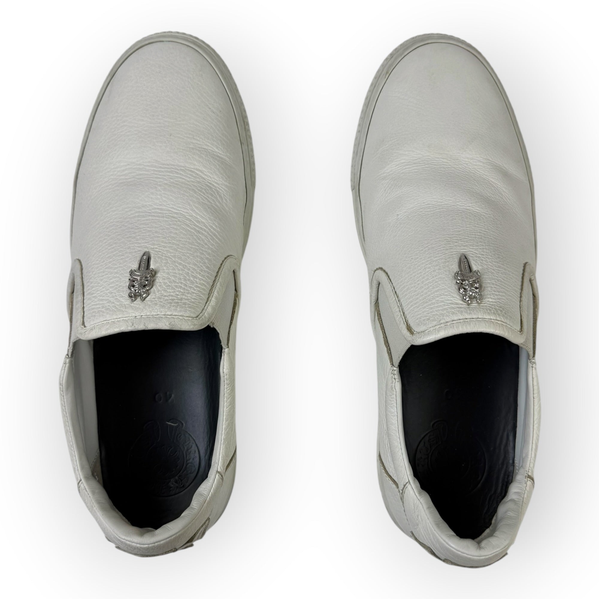 Chrome Hearts Dagger Slip-On Sneakers White (Used)