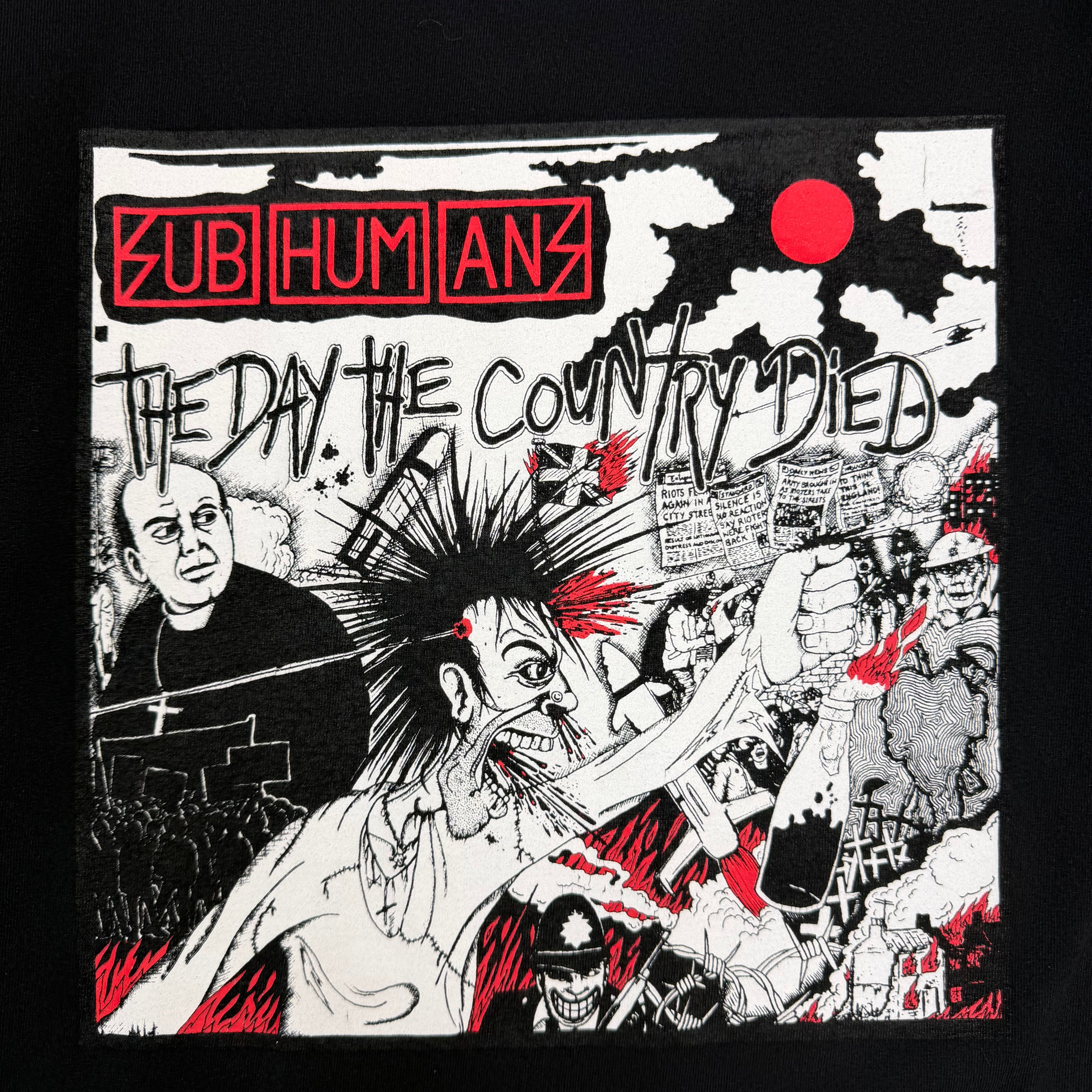 Vintage Subhuman “The Day The Country Died” Tee Black