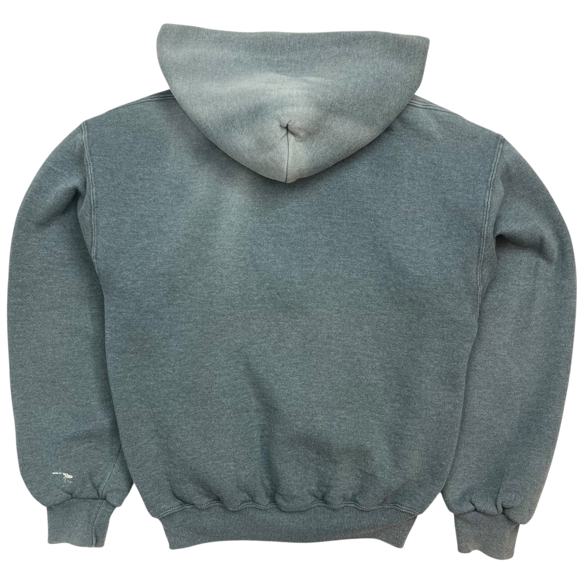 Vintage Russell Athletics Zip Up Hoodie Grey/Green
