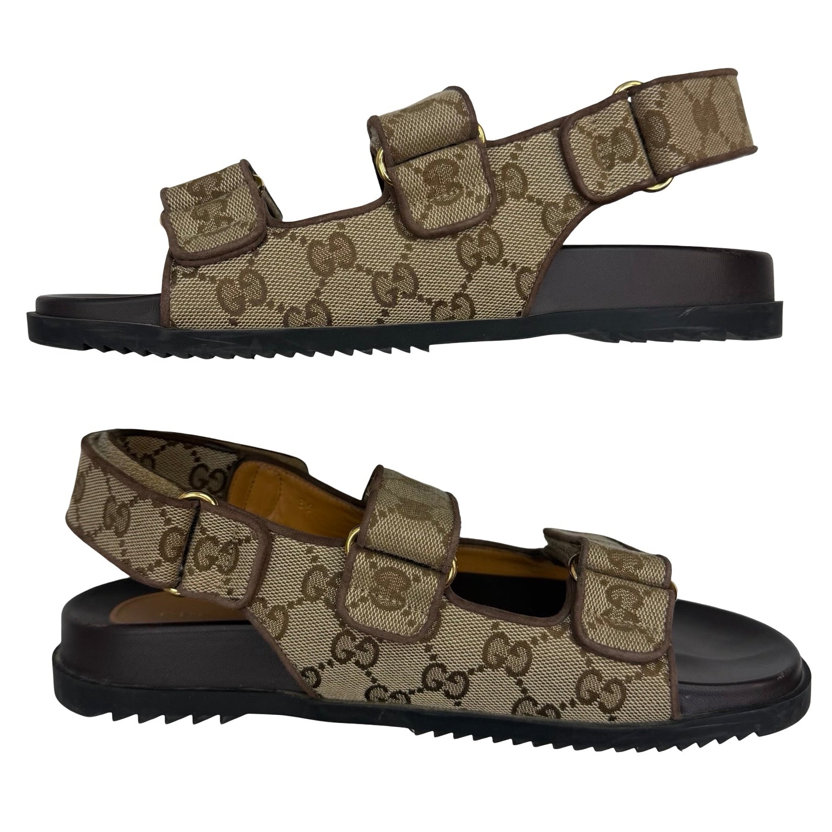 (W) Gucci Double G Sandal Beige (Used)