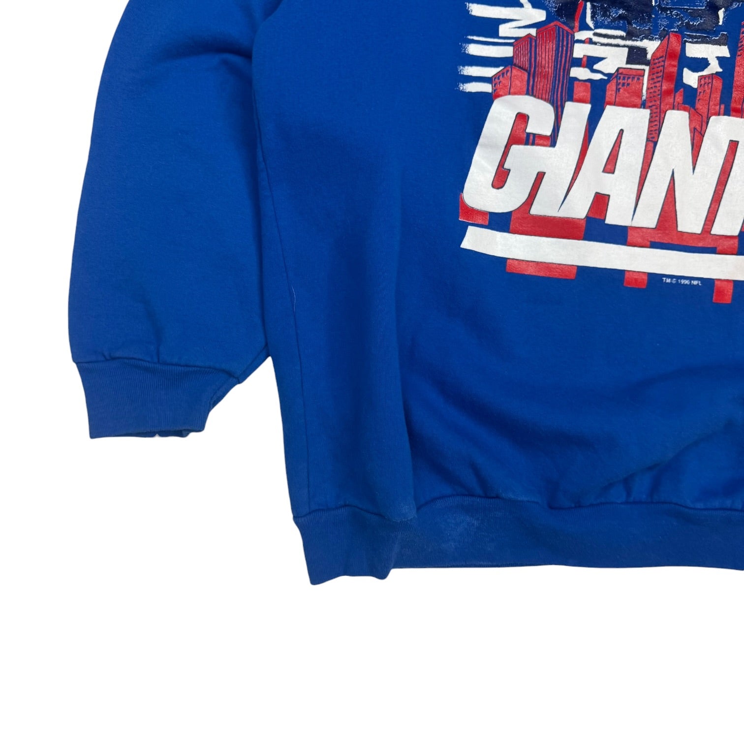 1990 New York Giants Robot Crewneck Blue