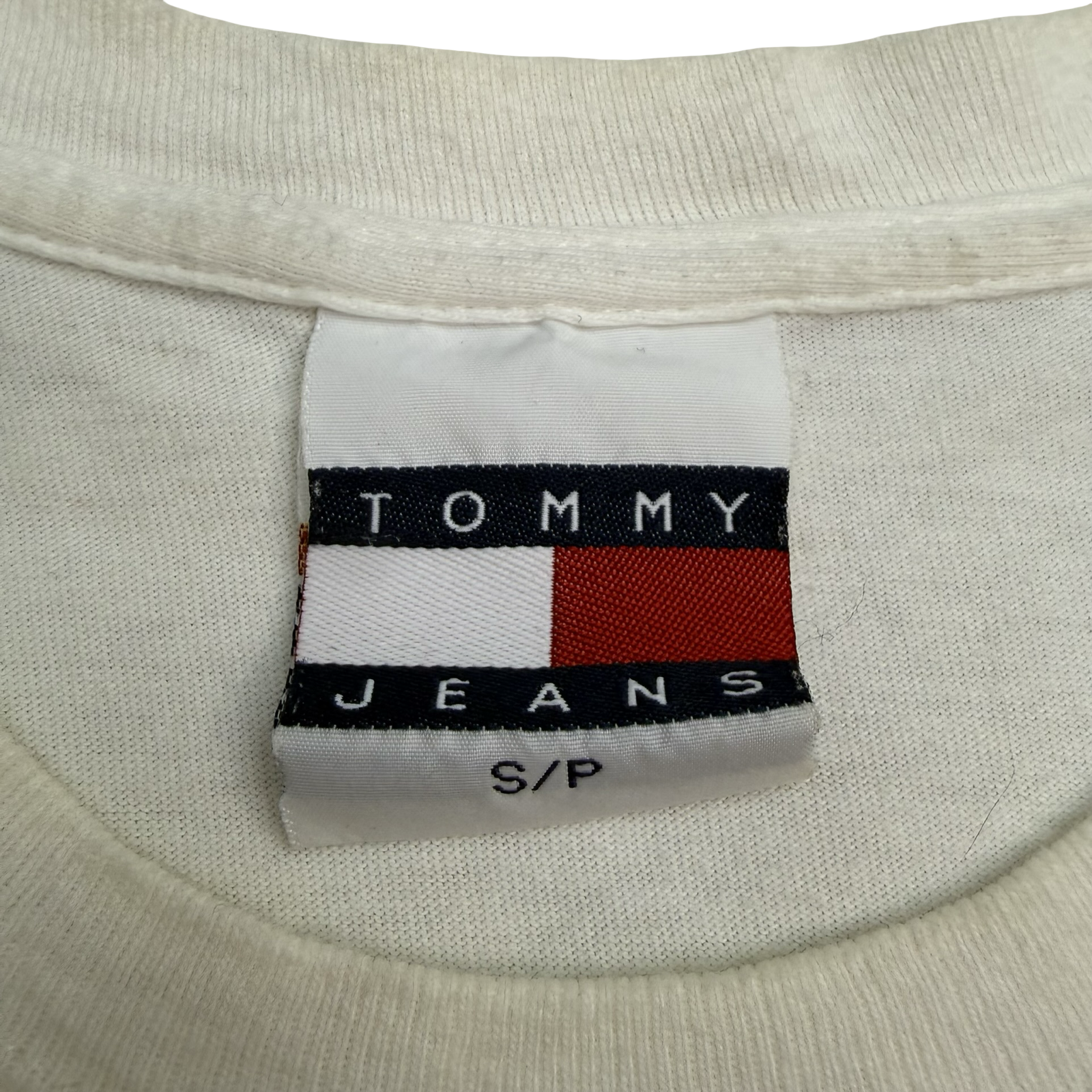 (W) Vintage Tommy Hilfiger Baby Tee White