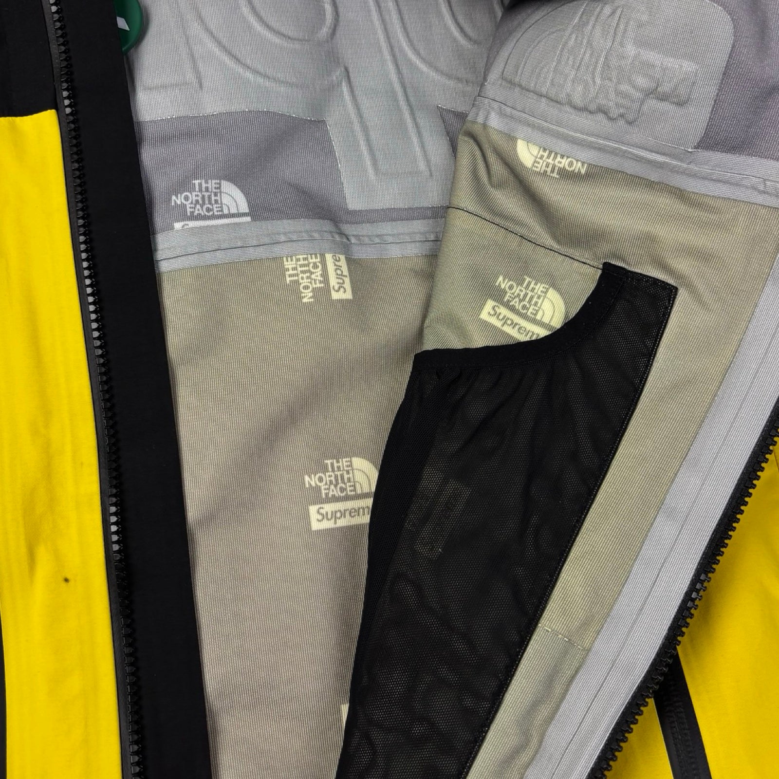 Supreme x The North Face Taped Seam Shell Jacket Yellow