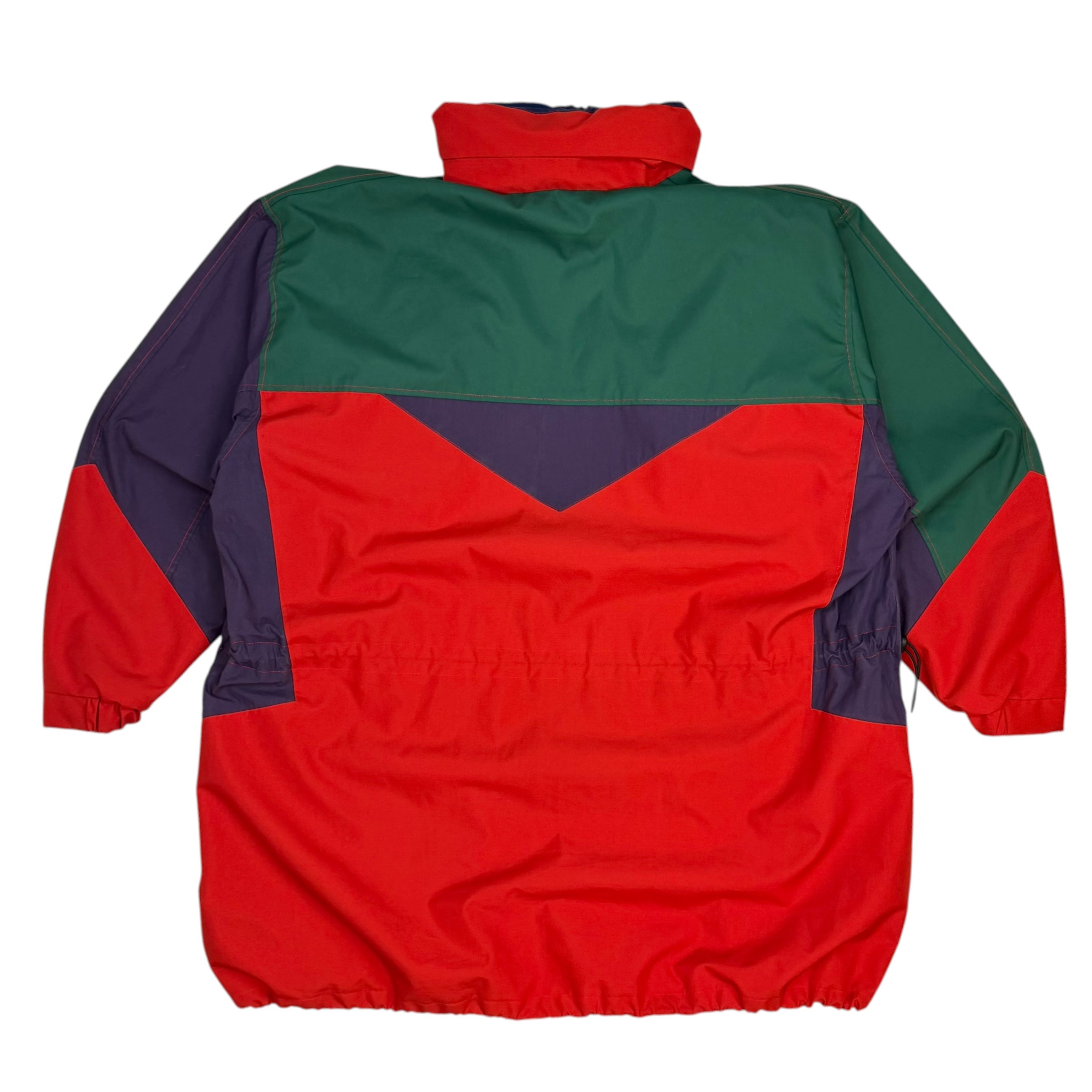 Martine Rose SS18 Oversized Colorblock Rain Parka Red