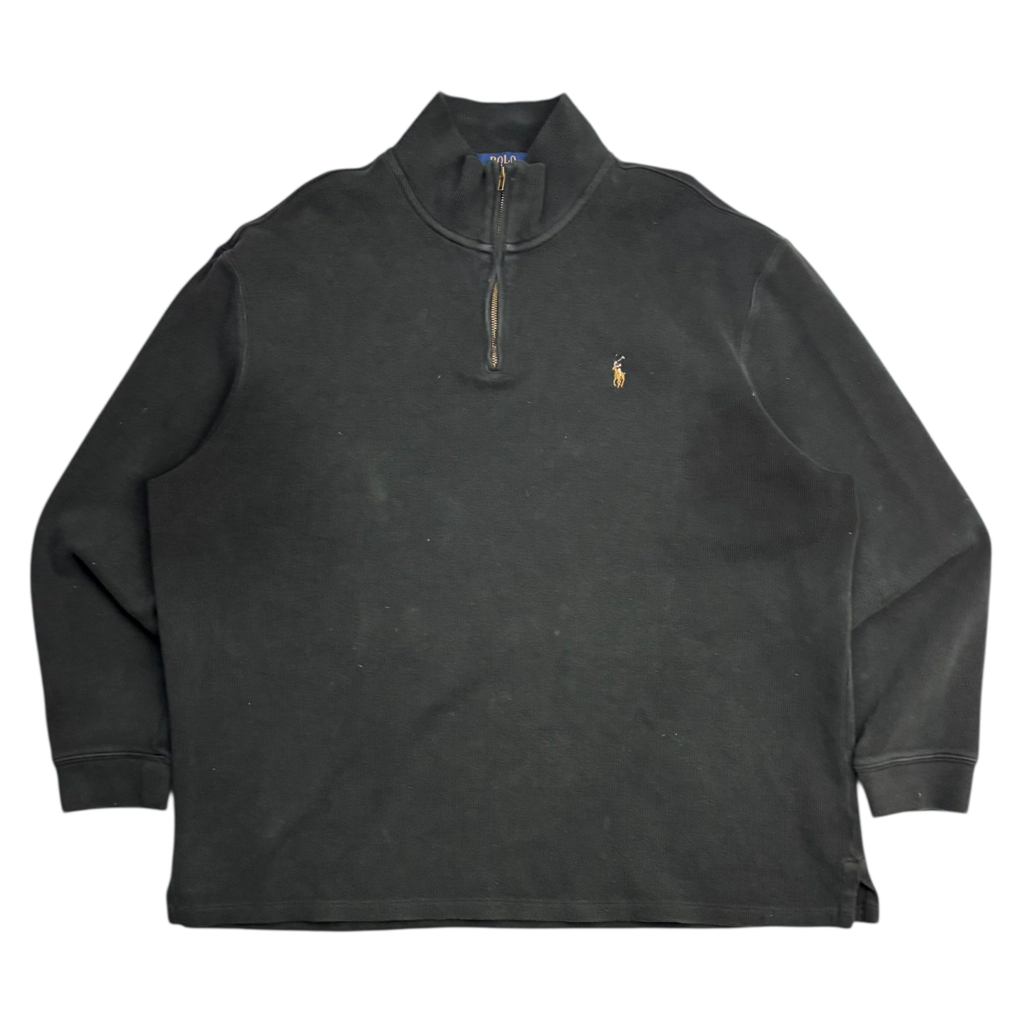Vintage Polo Ralph Lauren Quarter Zip Sweater Black