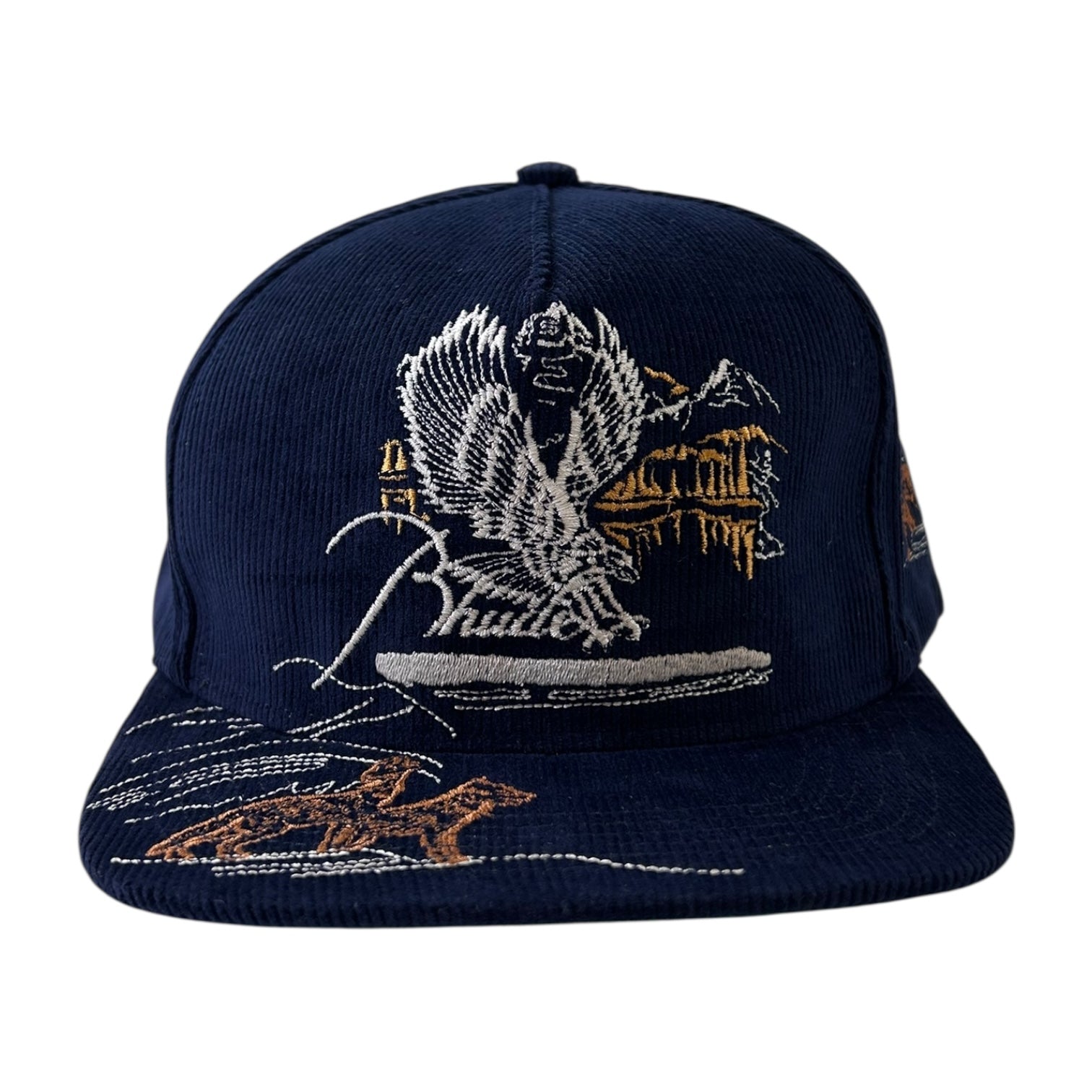 Rhude Eagles Souvenir Cap Navy Corduroy Cap